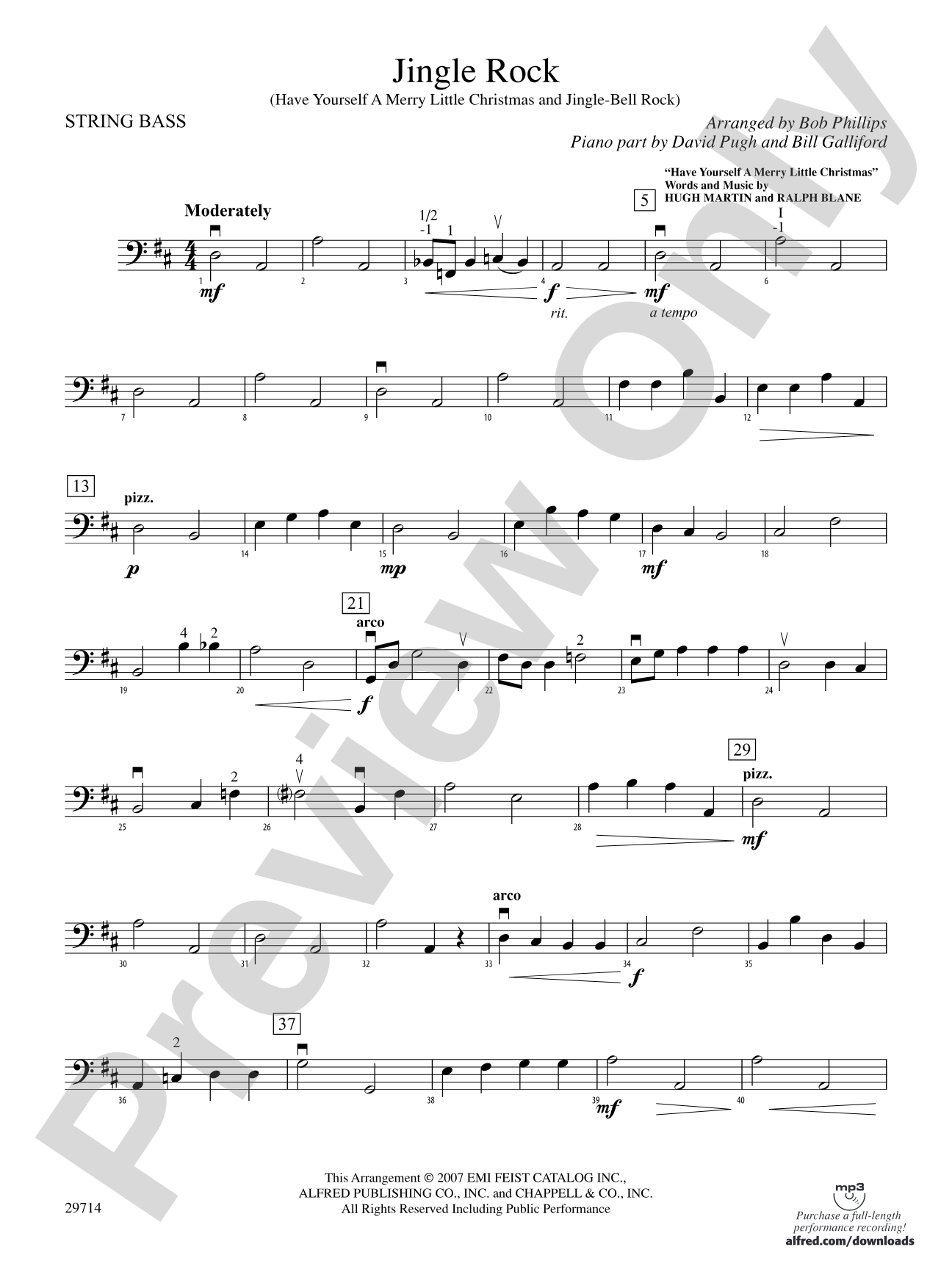 Jingle Rock: String Bass