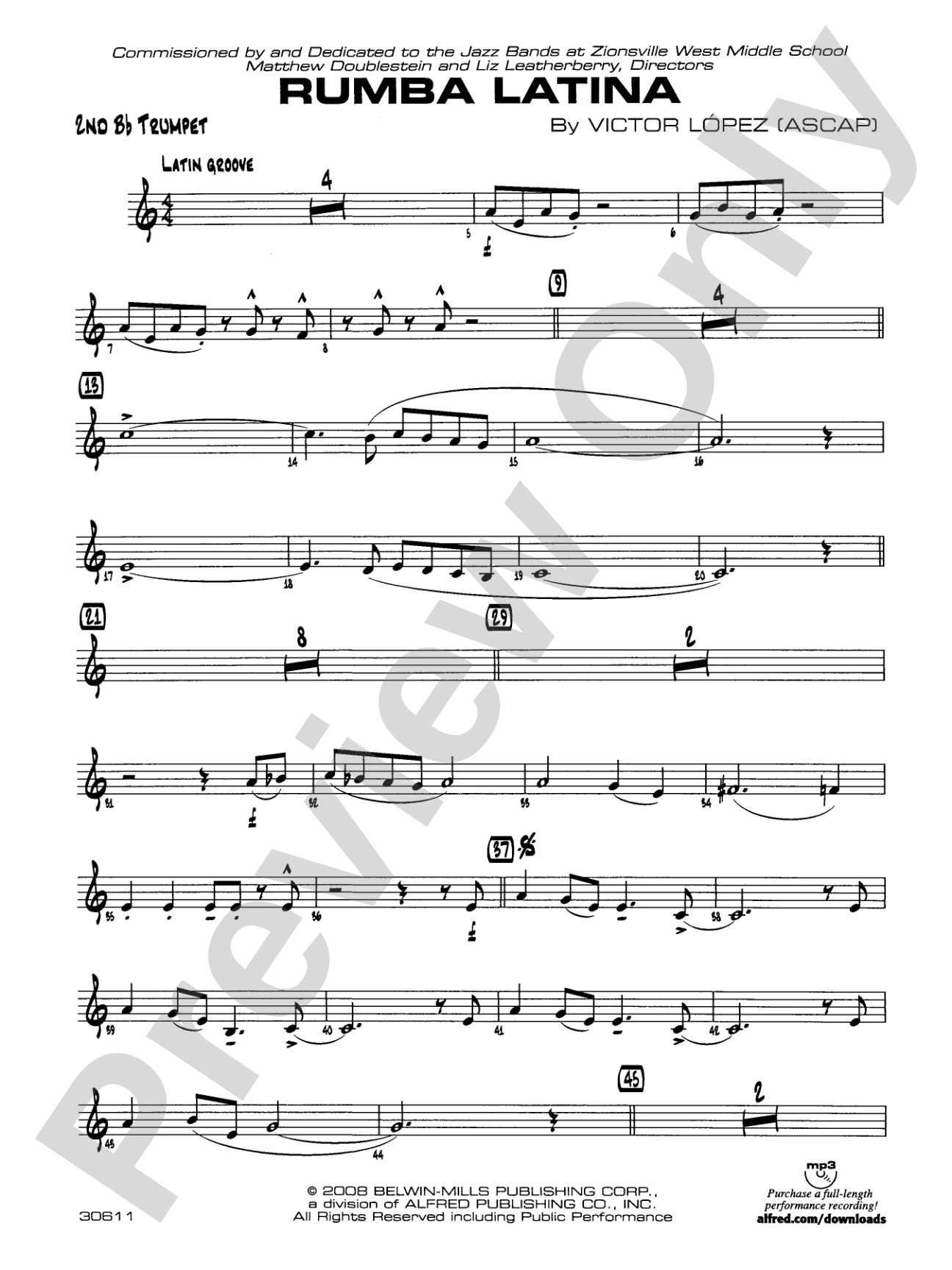 Rumba Latina: 2nd B-flat Trumpet