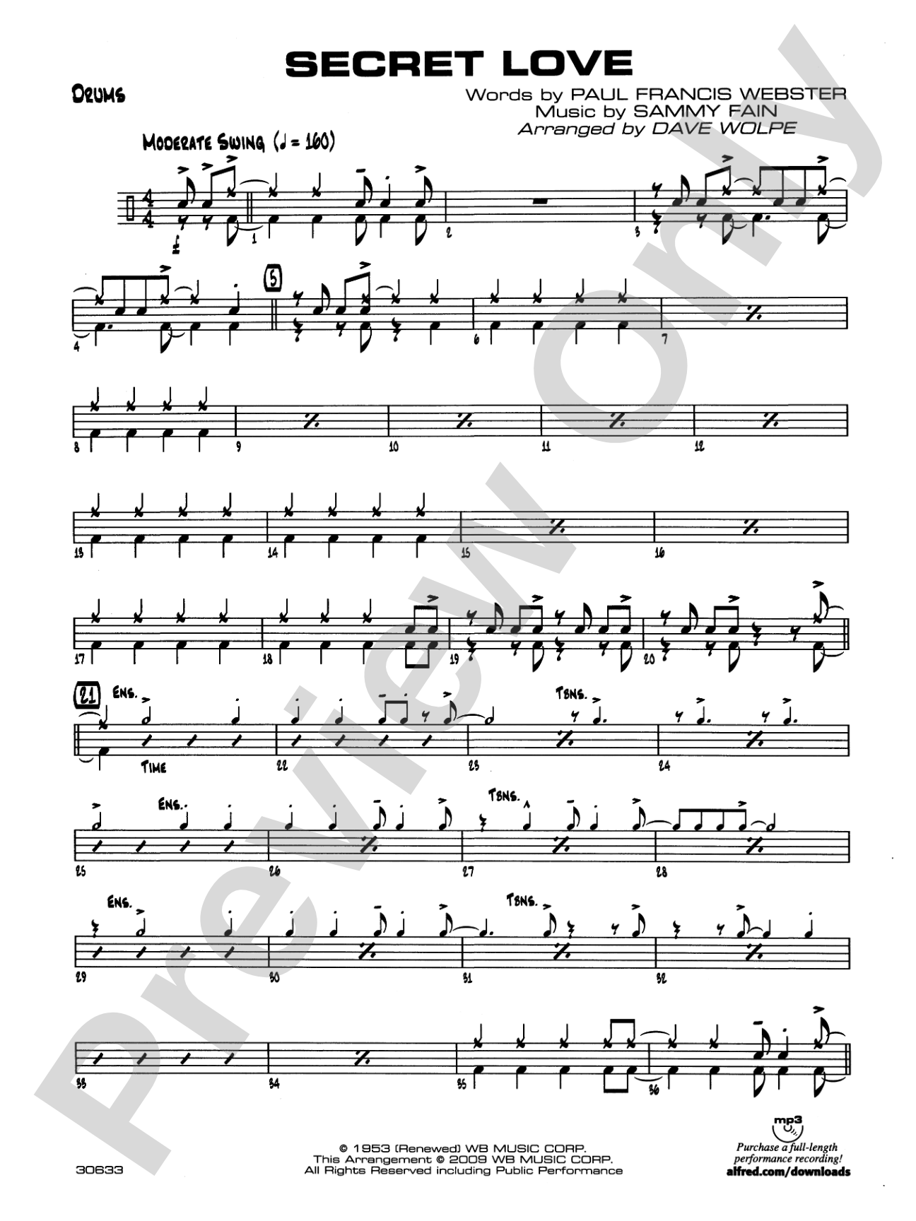 Secret Love: Drums