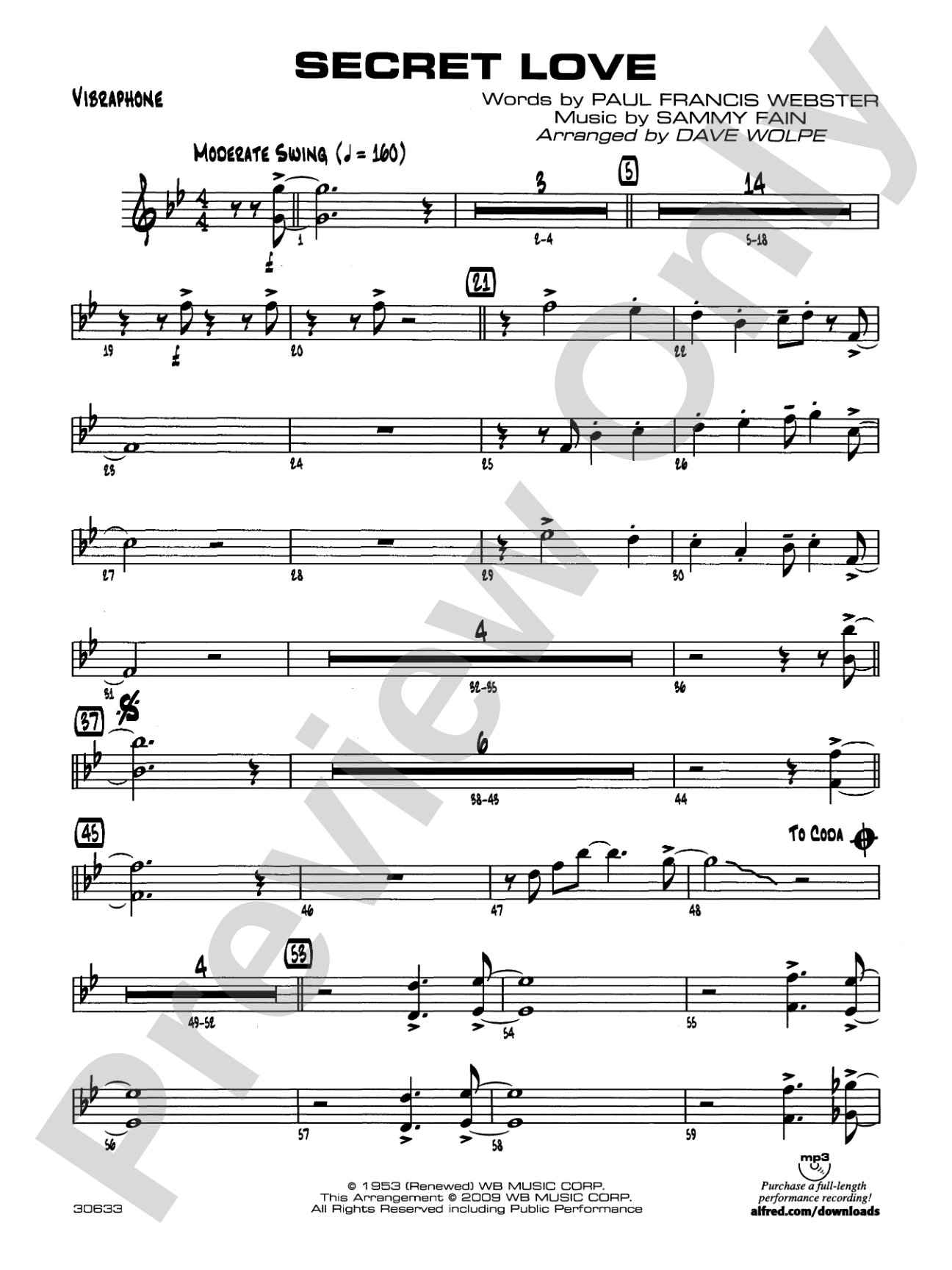 Secret Love: Vibraphone