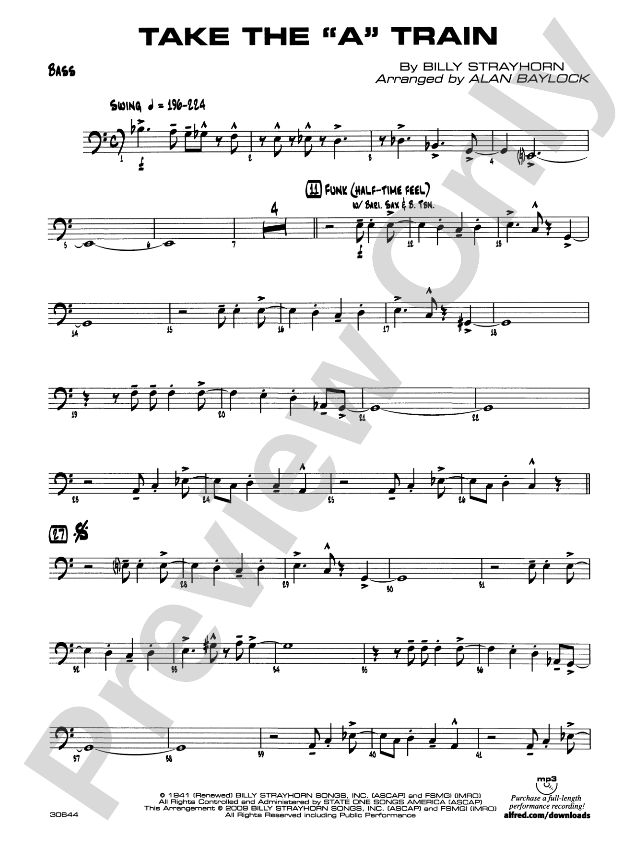 Take the "A" Train: String Bass