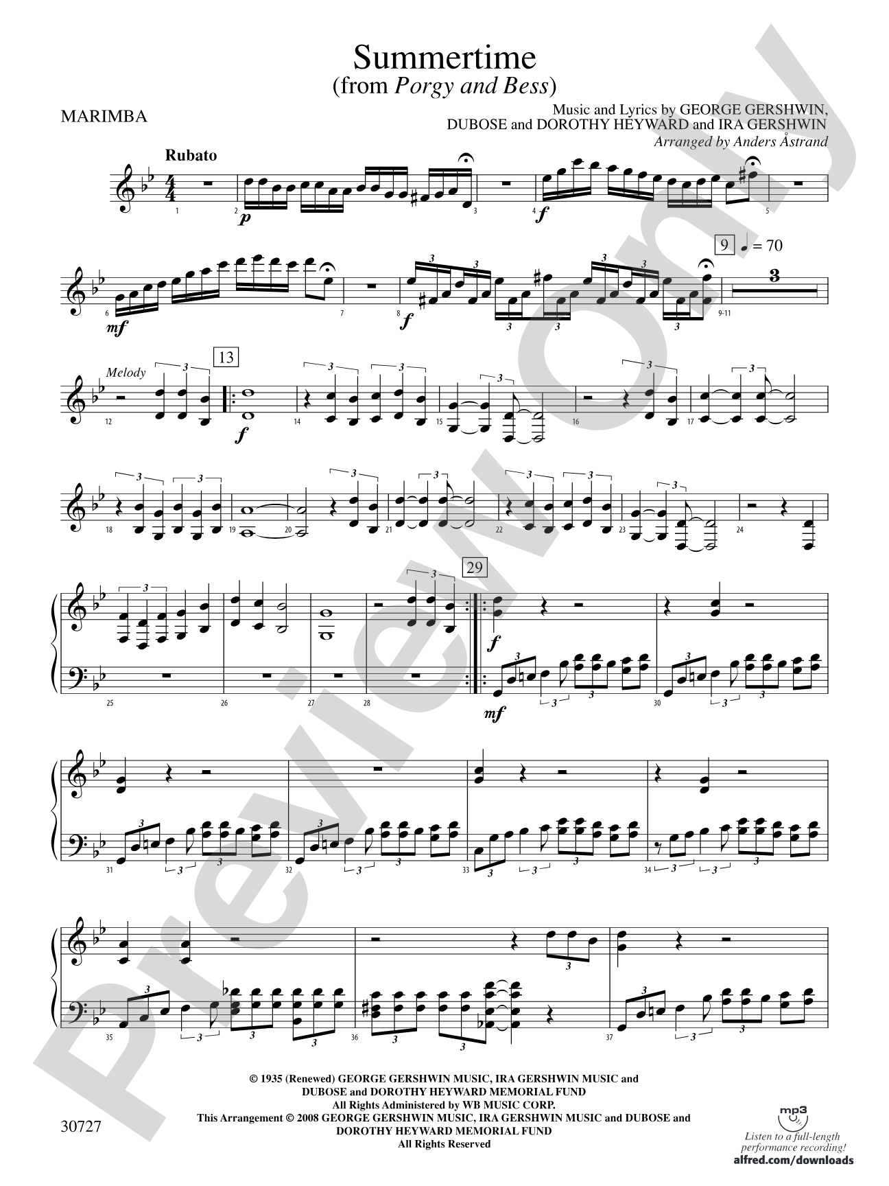 The Gershwin Mallet Collection: Mallet Percussion 4