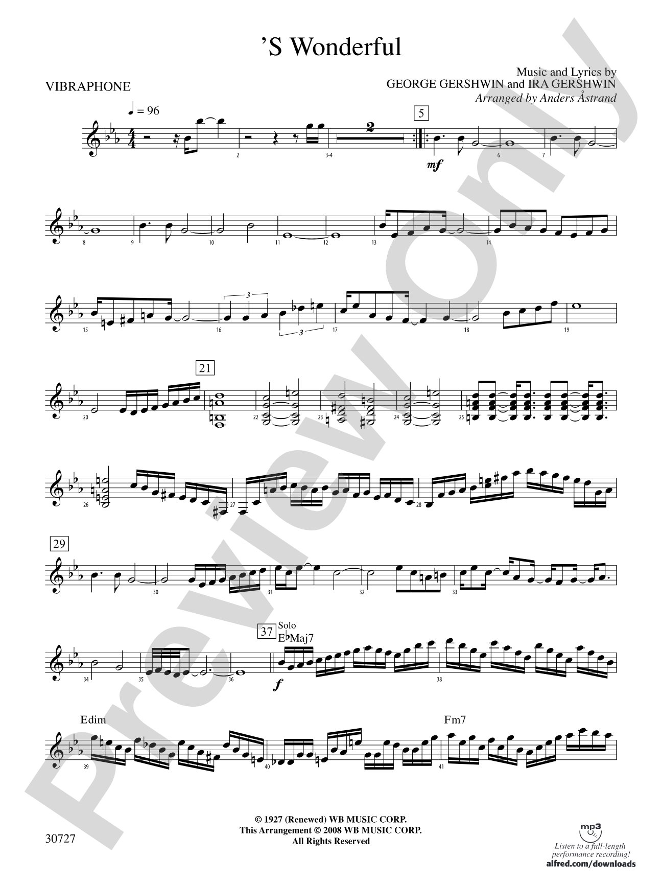 The Gershwin Mallet Collection: 1st Vibes