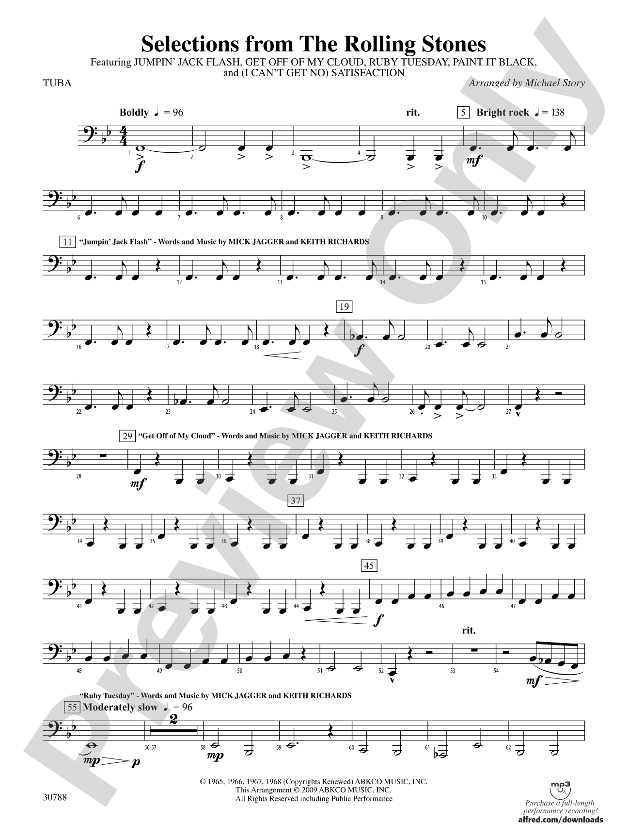Selections from The Rolling Stones: Tuba