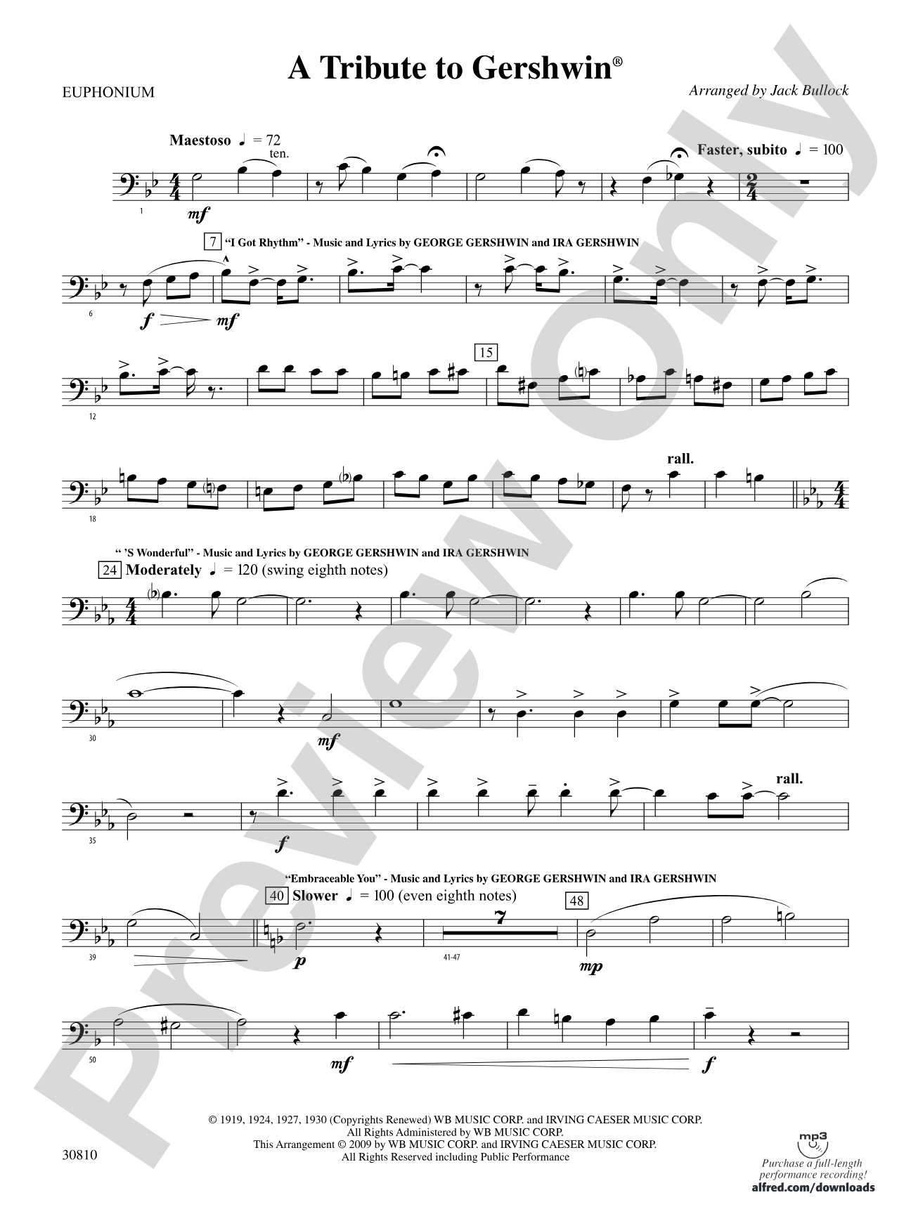 A Tribute to Gershwin: Baritone B.C.