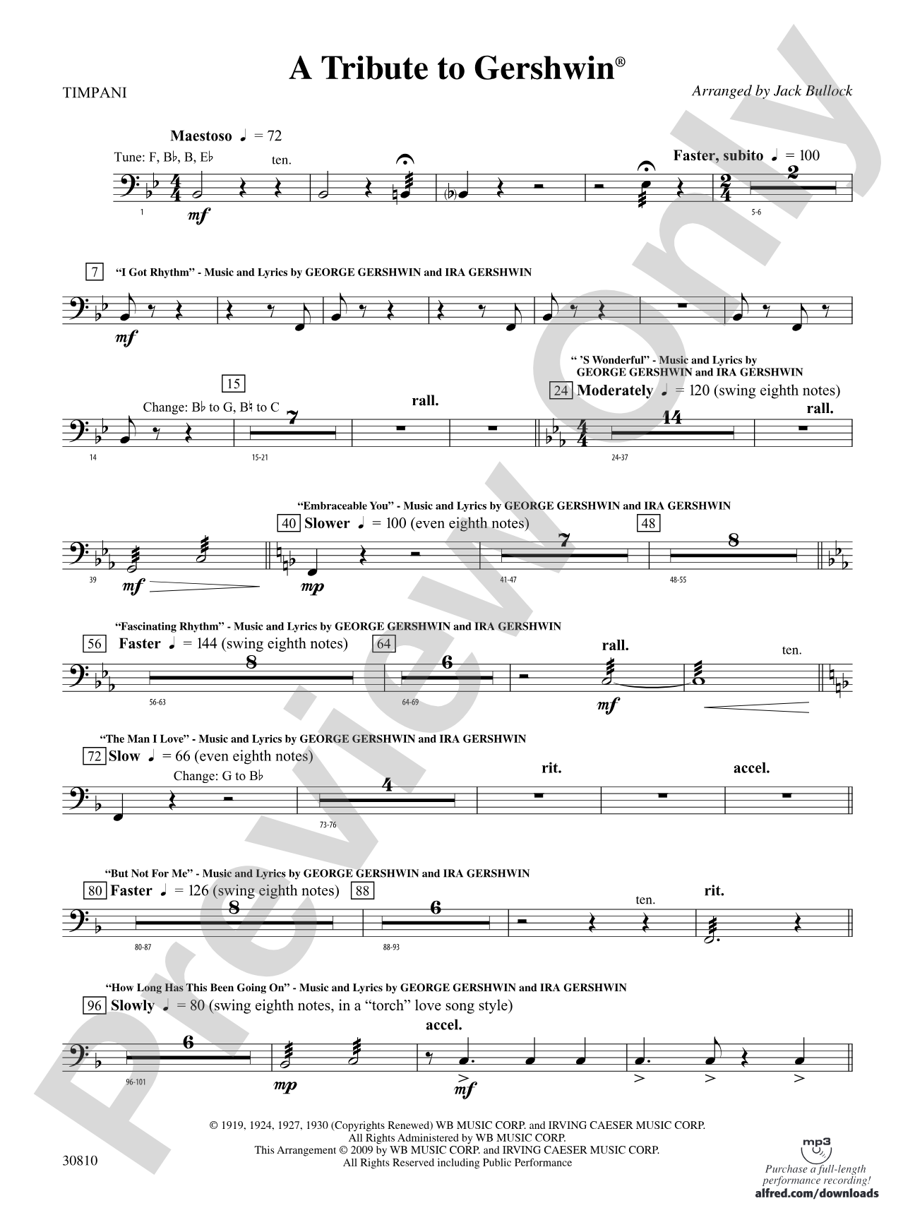 A Tribute to Gershwin: Timpani