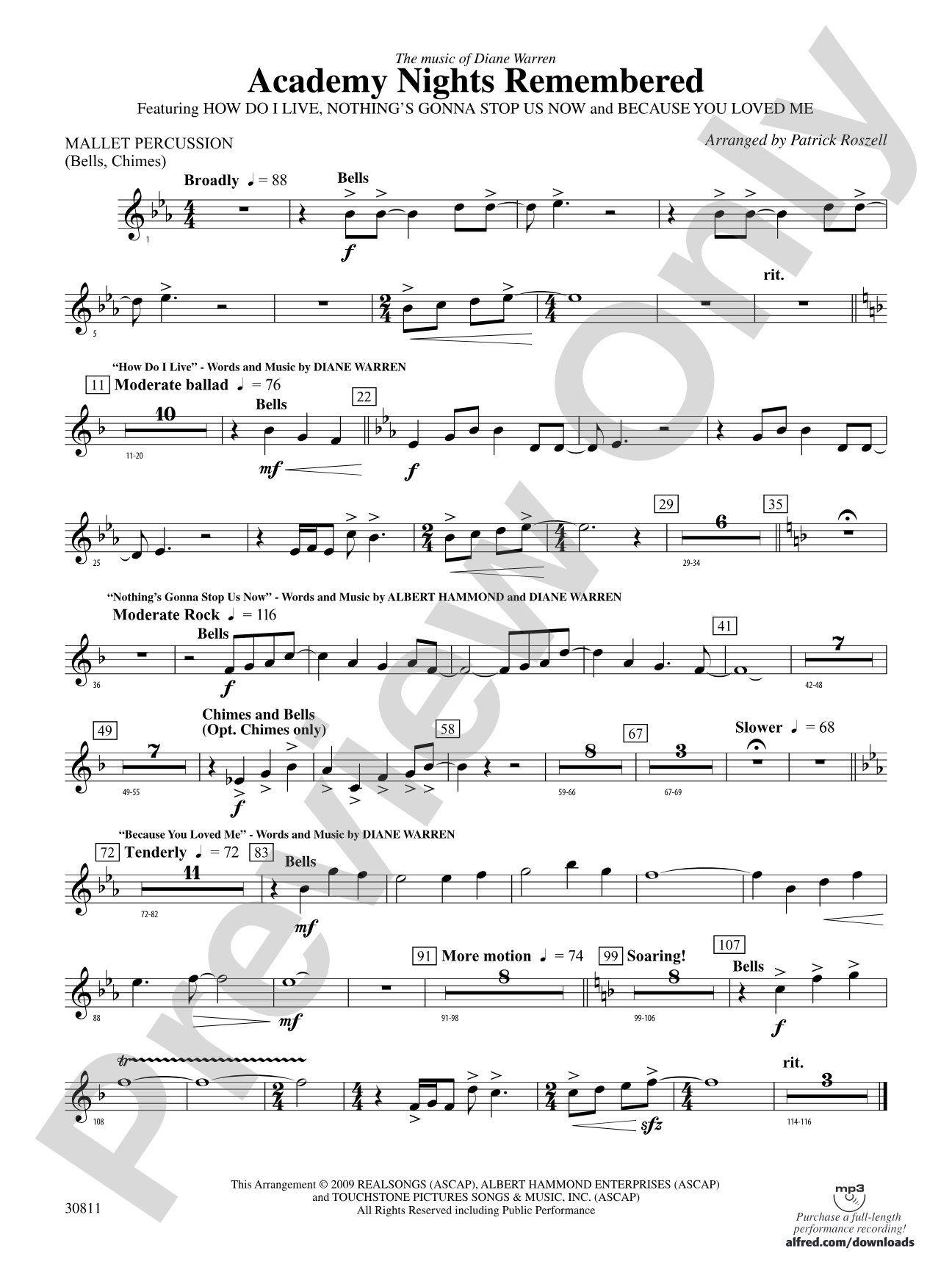 Academy Nights Remembered (The Music of Diane Warren): Mallets