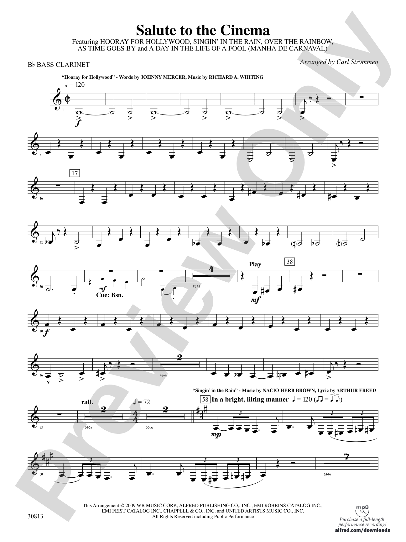 Salute to the Cinema: B-flat Bass Clarinet