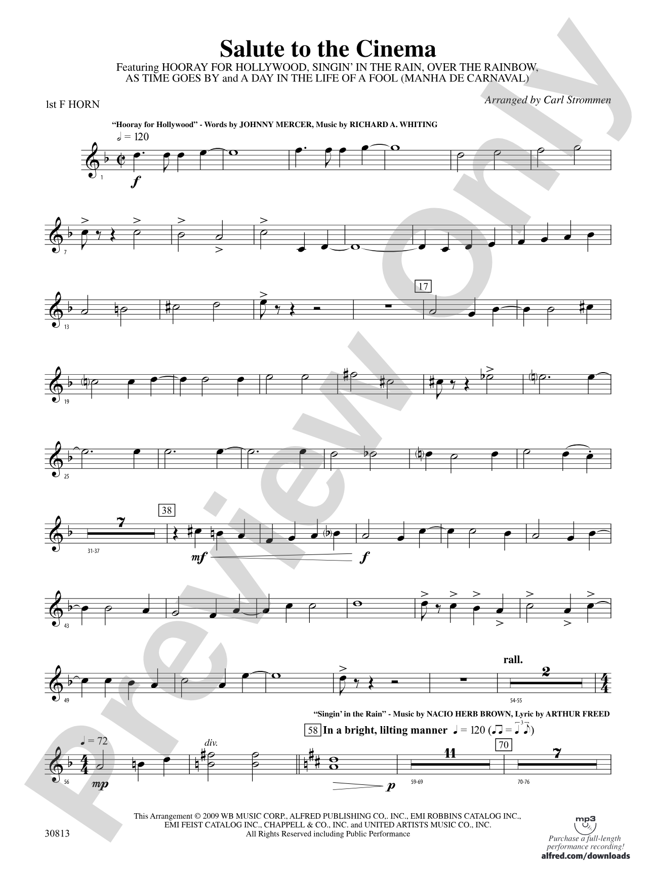 Salute to the Cinema: 1st F Horn