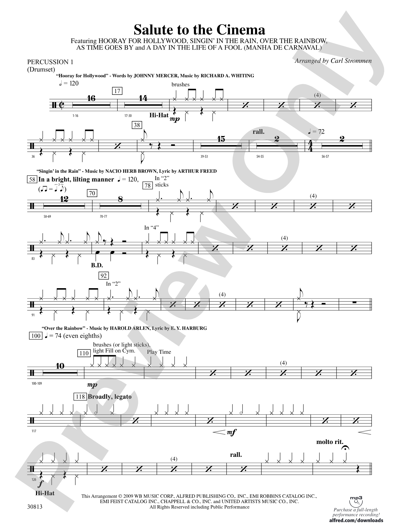 Salute to the Cinema: 1st Percussion