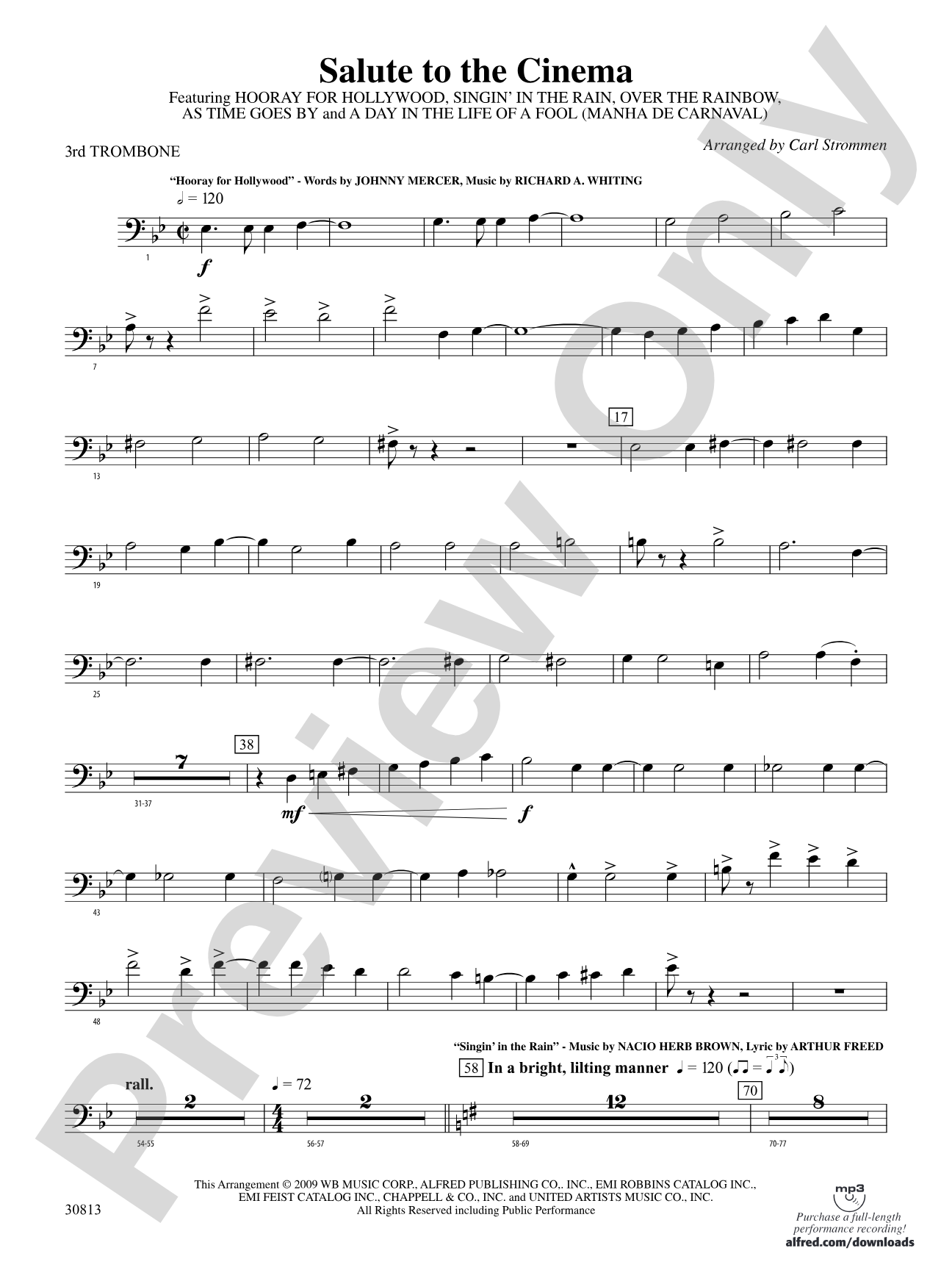 Salute to the Cinema: 3rd Trombone