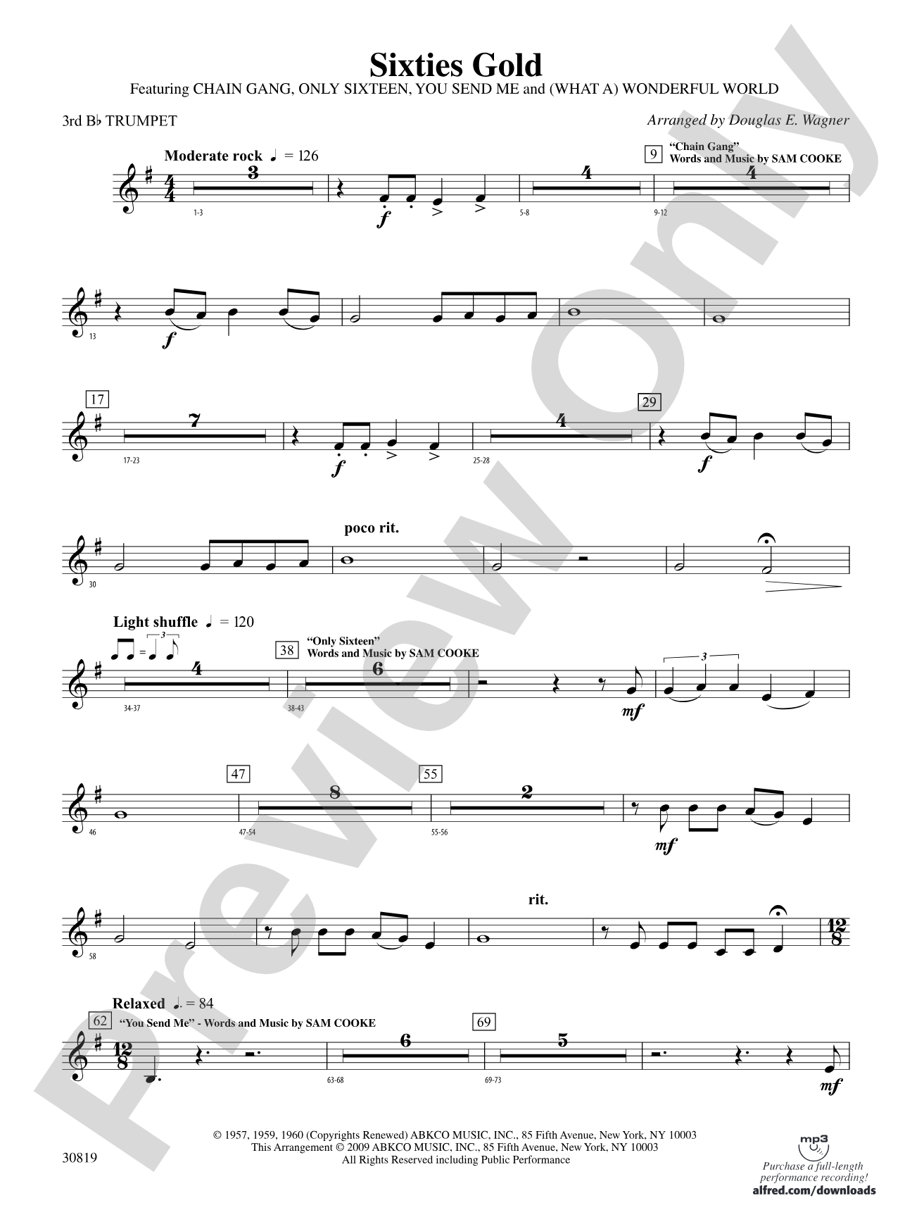 Sixties Gold: 3rd B-flat Trumpet