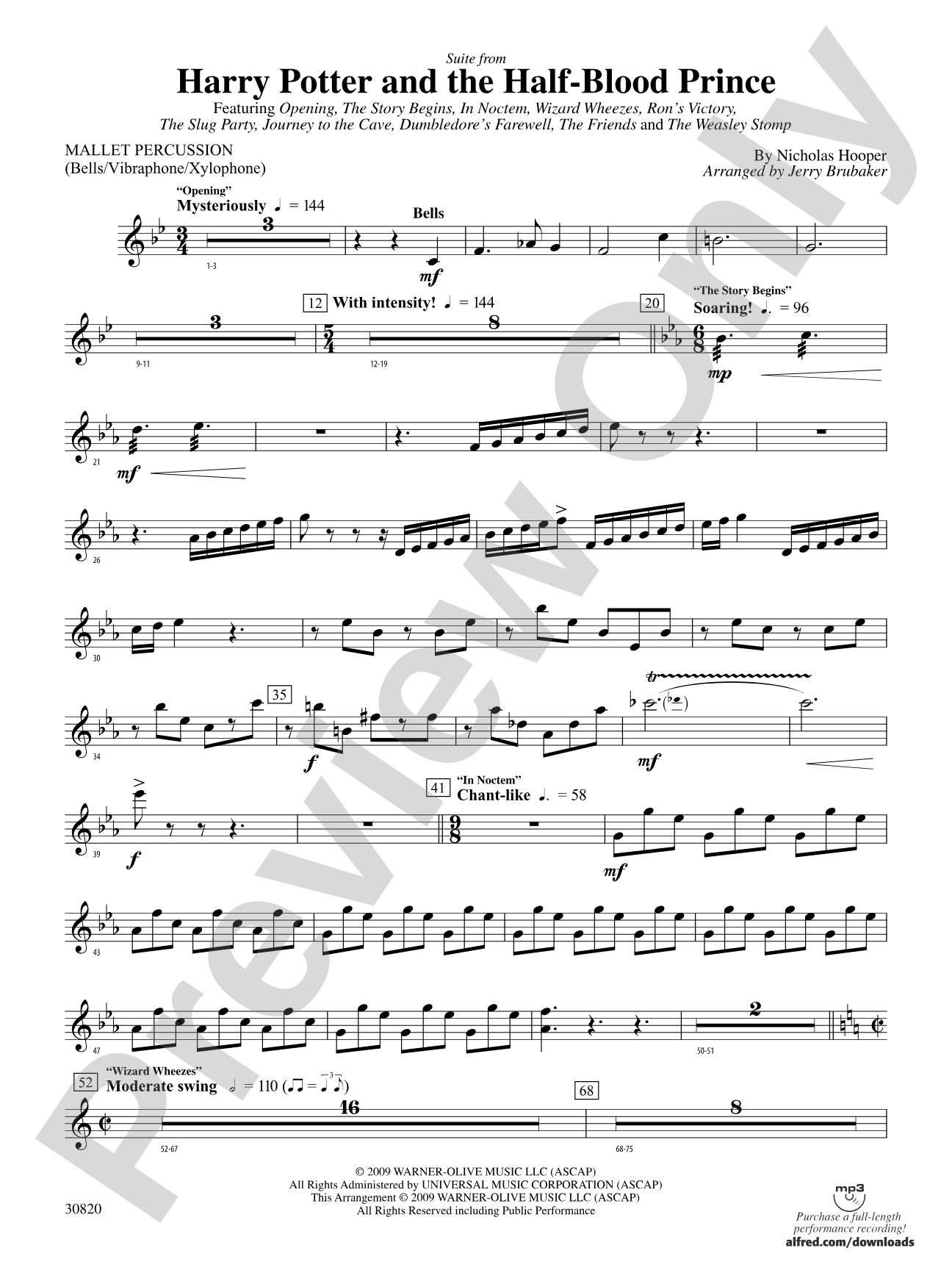 Harry Potter and the Half-Blood Prince, Suite from: Mallets