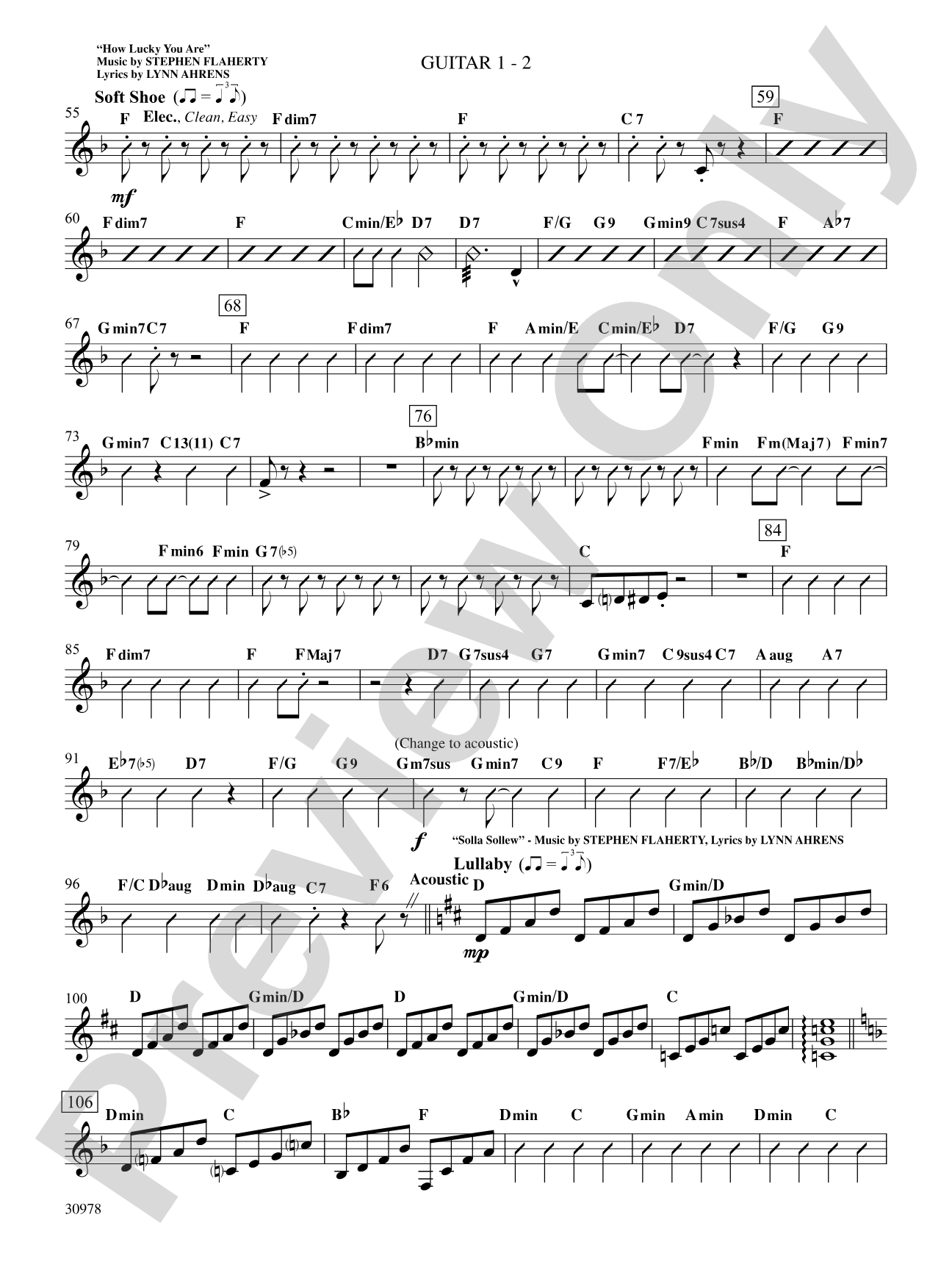 Seussical the Musical: A Choral Medley: Guitar 1: Choral SoundPax