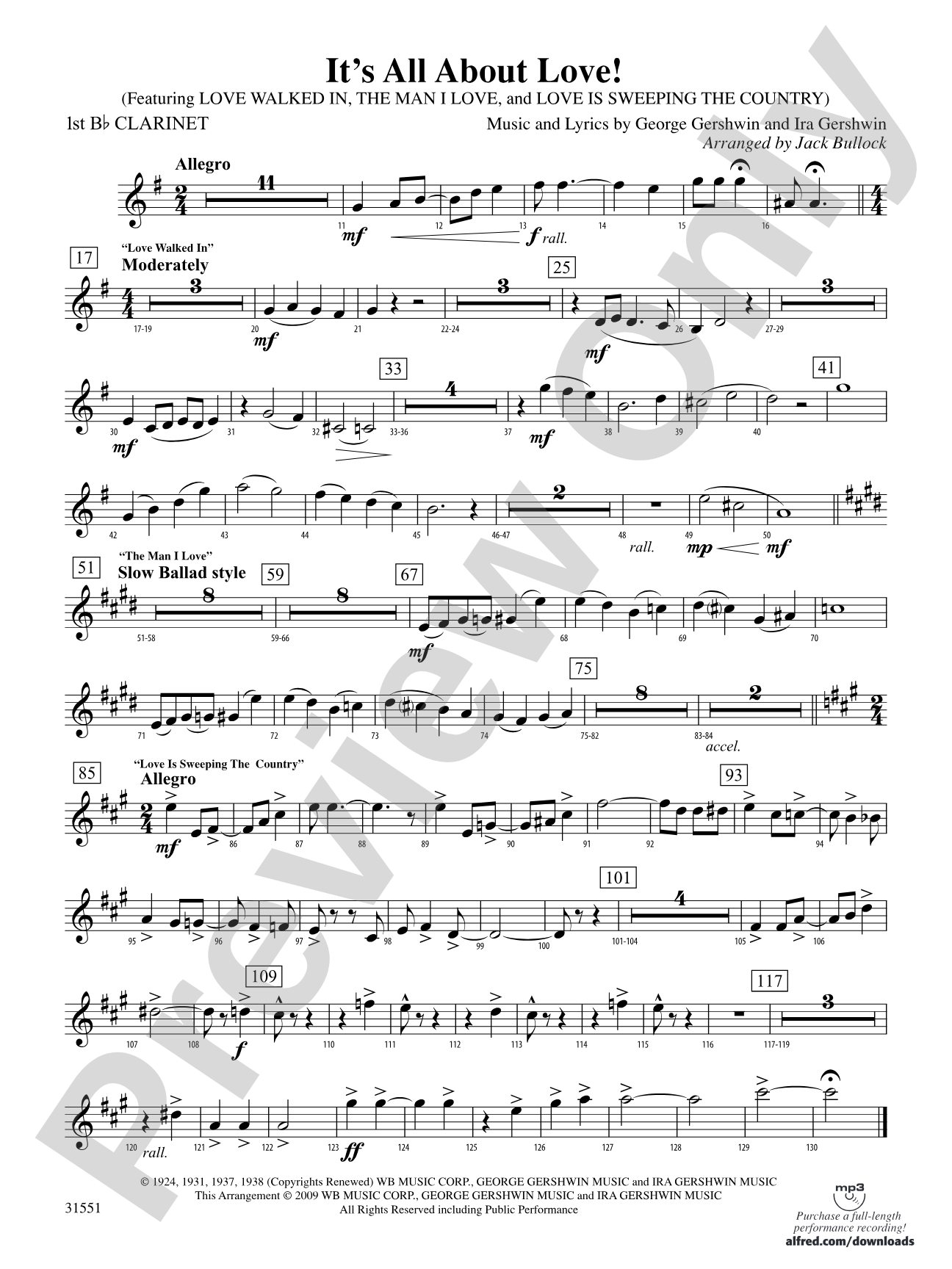 It's All About Love!: 1st B-flat Clarinet
