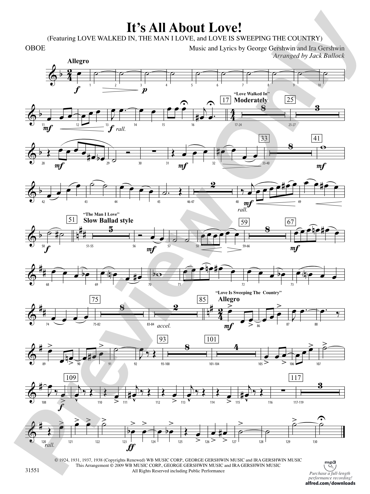 It's All About Love!: Oboe
