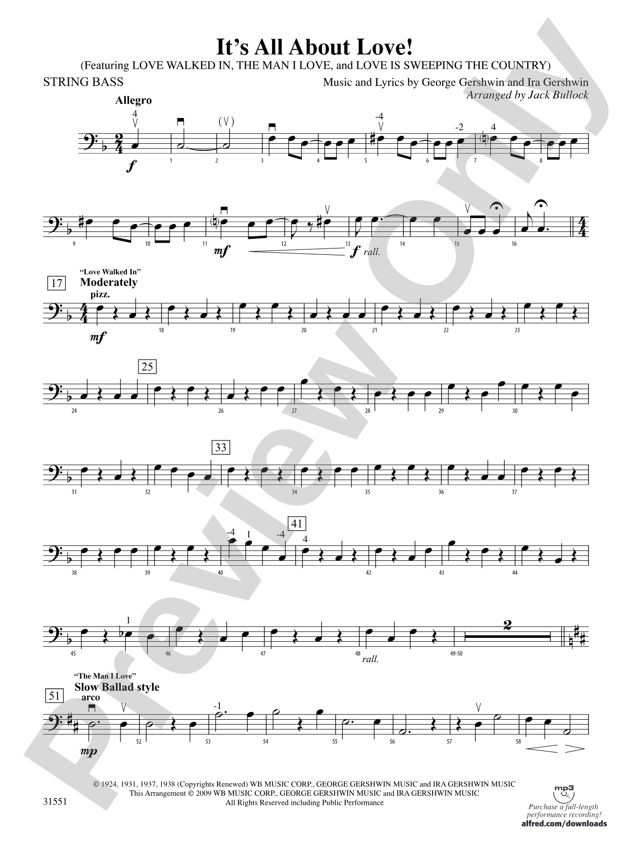 It's All About Love!: String Bass