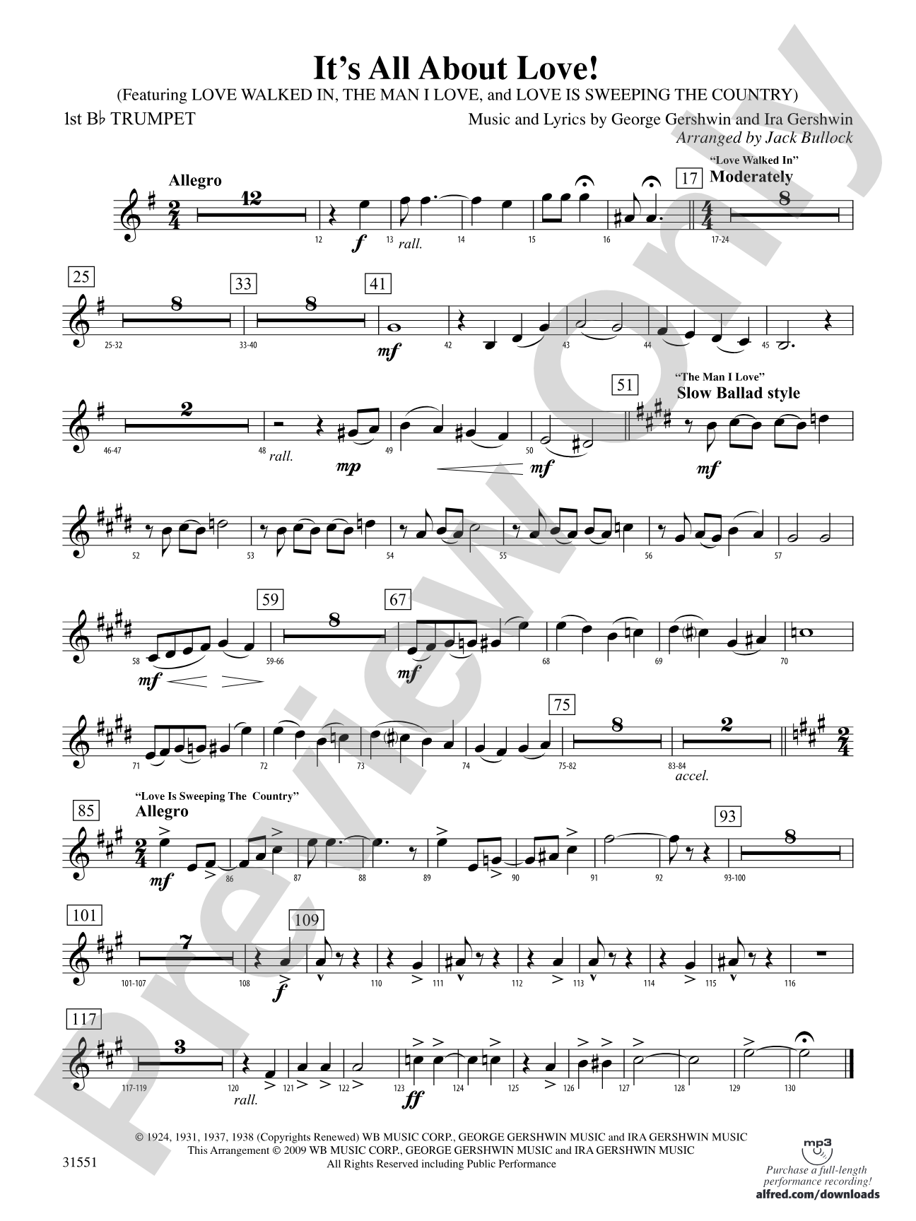 It's All About Love!: 1st B-flat Trumpet