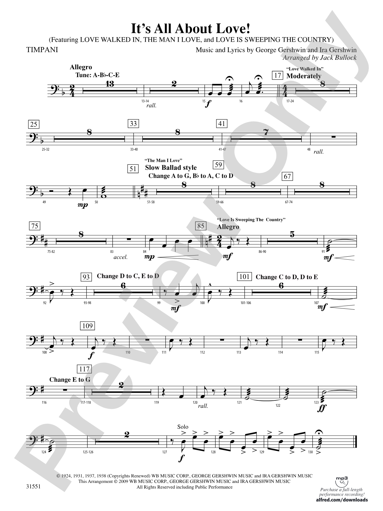 It's All About Love!: Timpani