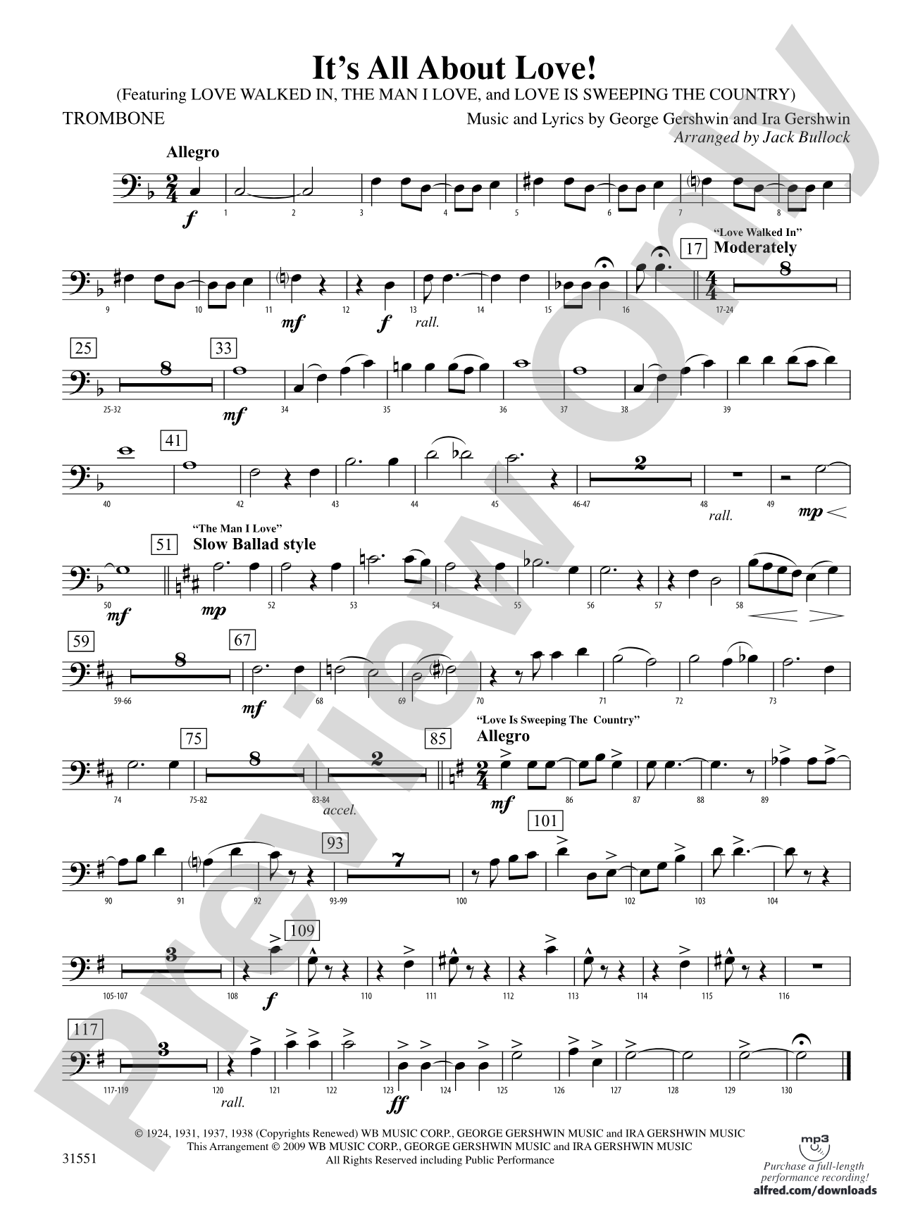 It's All About Love!: 1st Trombone