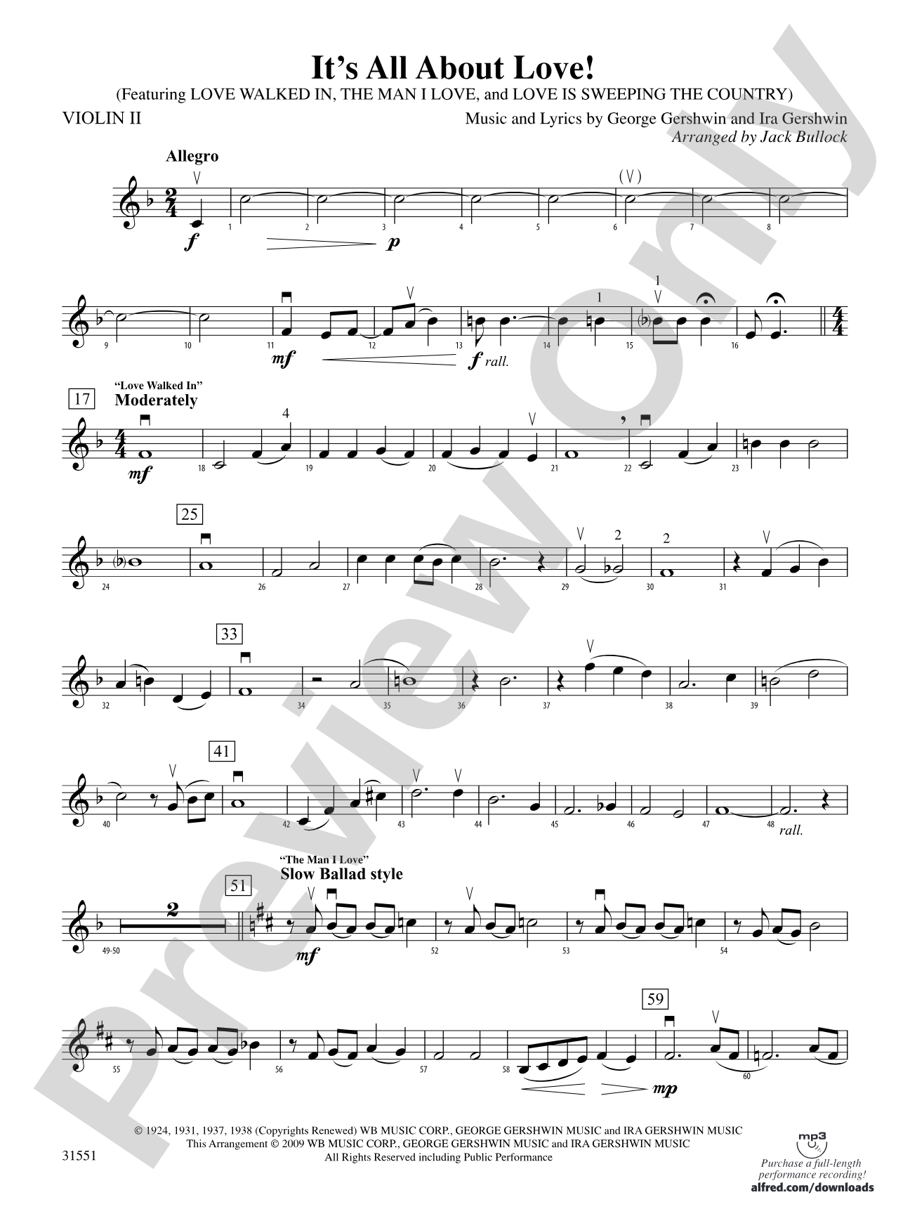 It's All About Love!: 2nd Violin