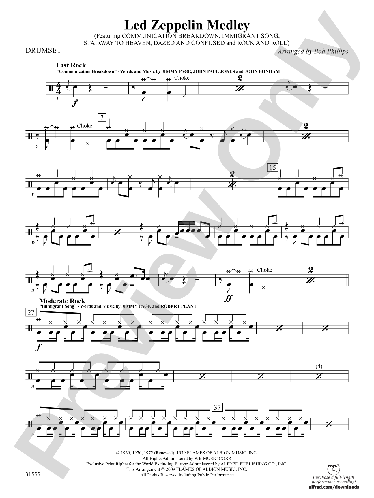 Led Zeppelin Medley: Drums