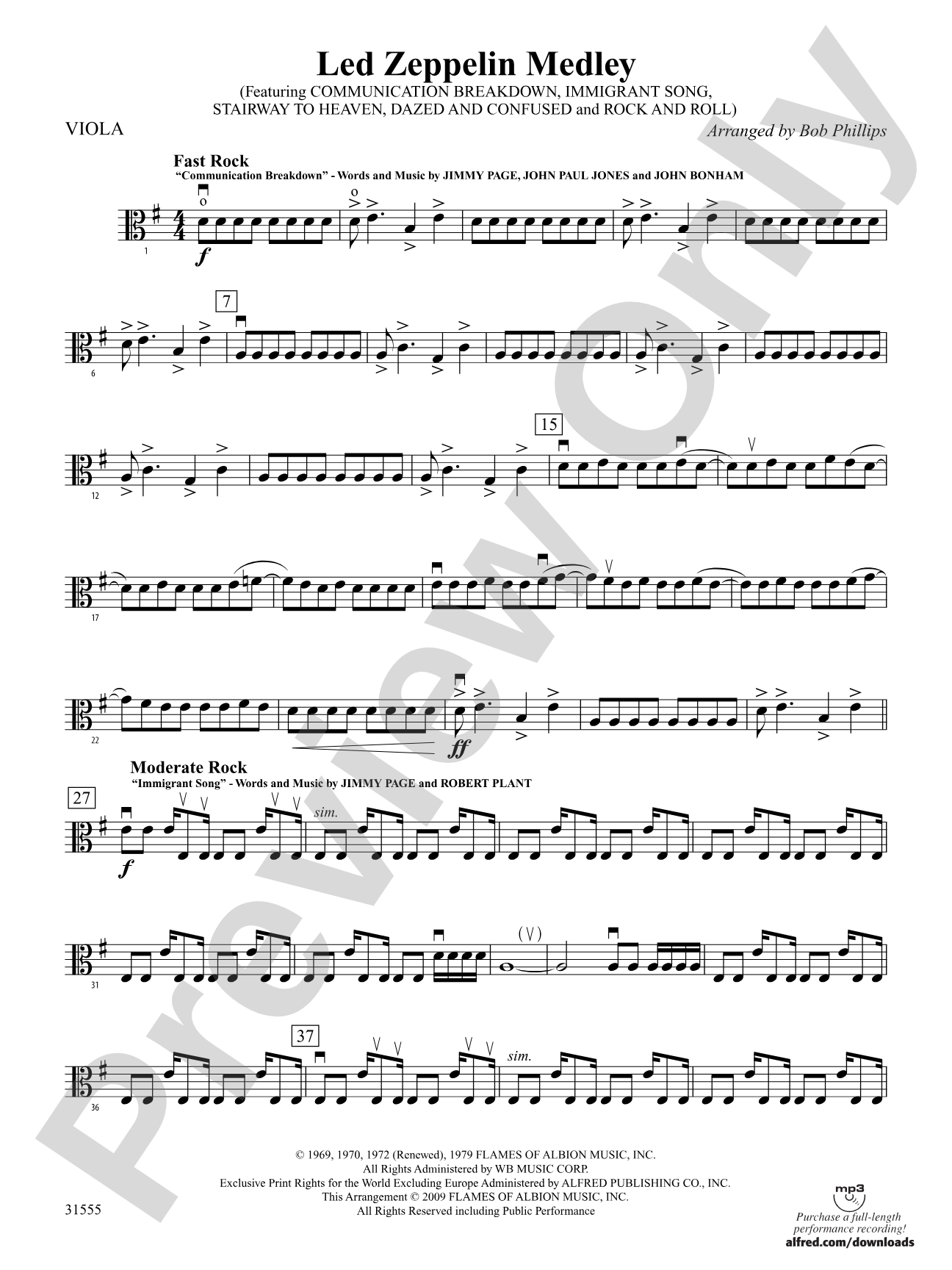 Led Zeppelin Medley: Viola