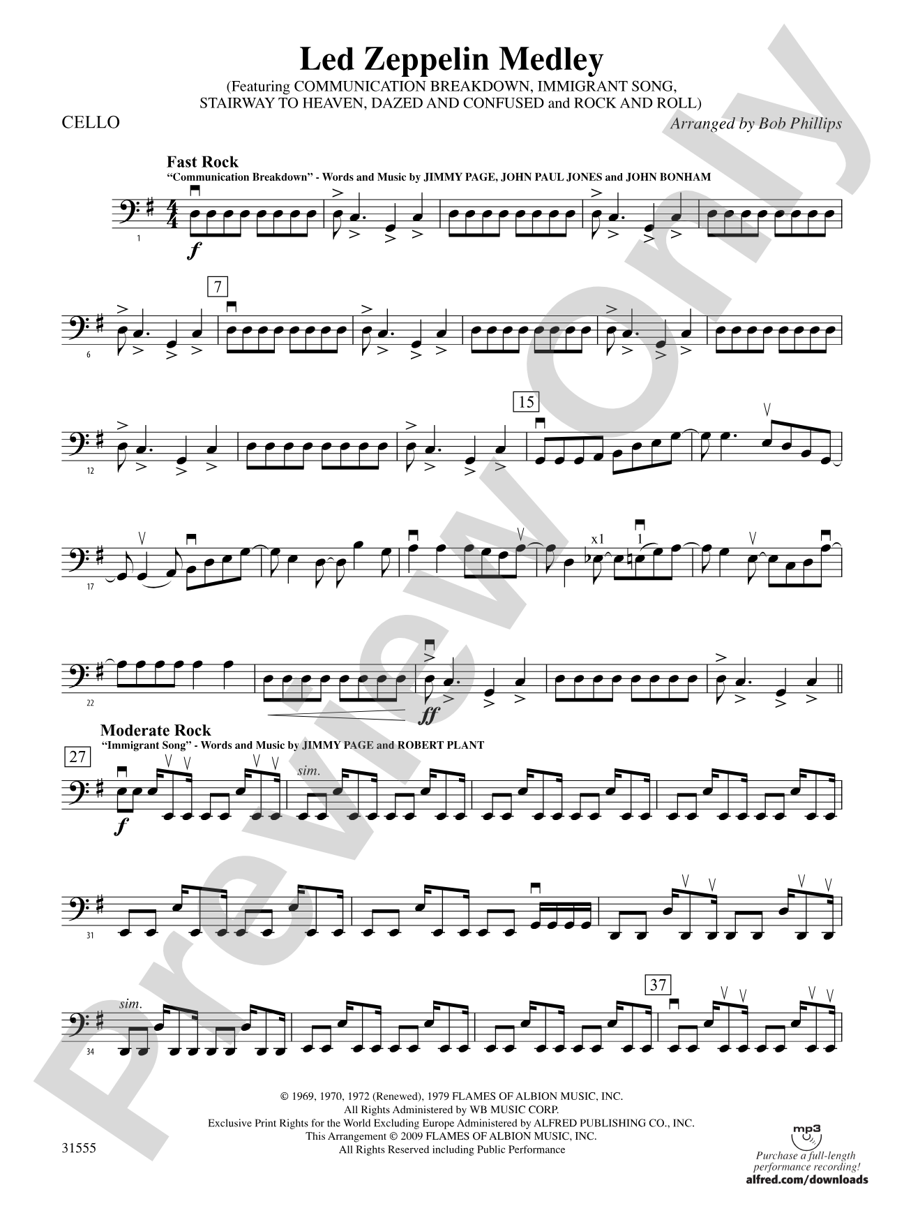 Led Zeppelin Medley: Cello