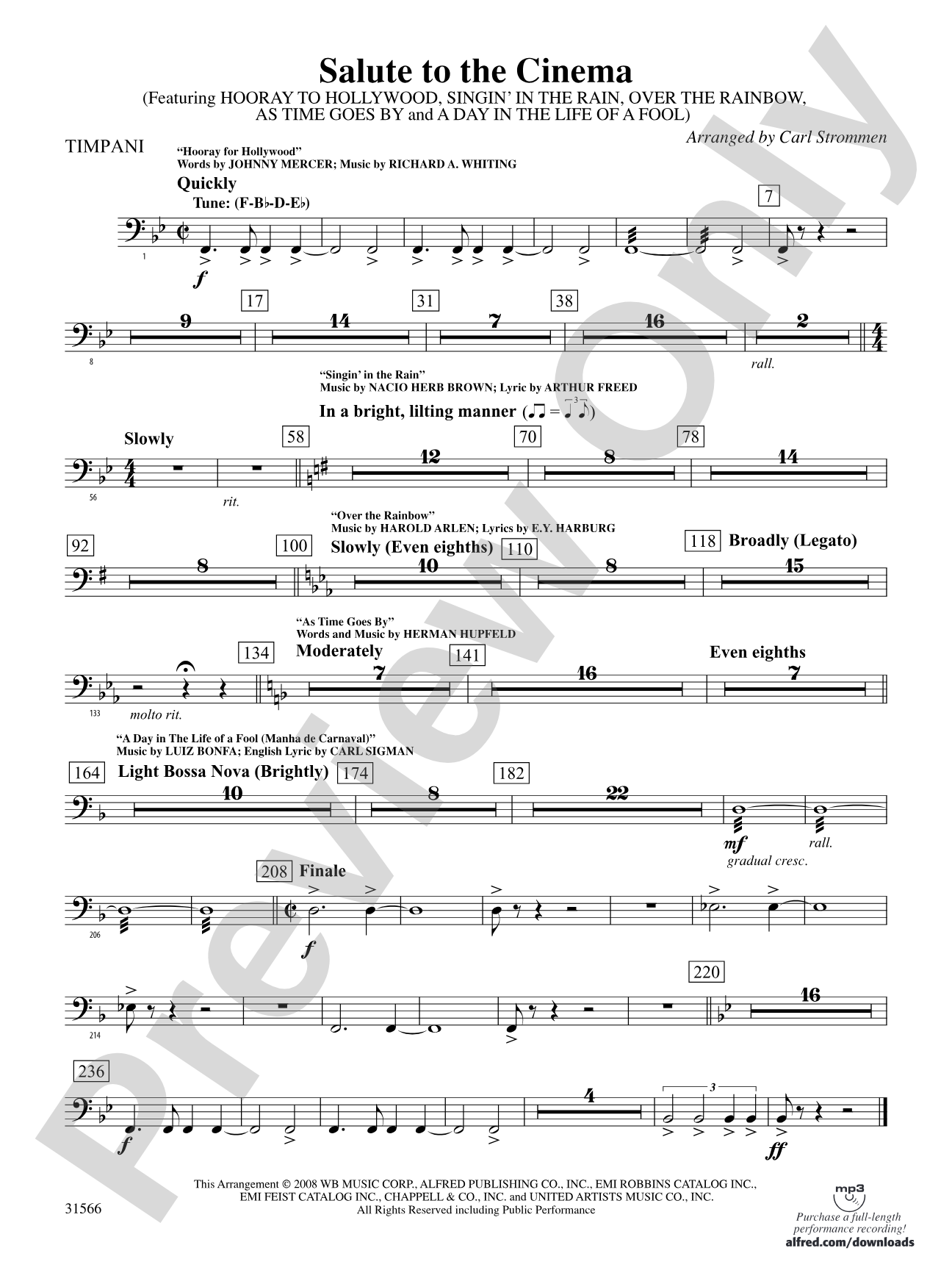 Salute to the Cinema: Timpani