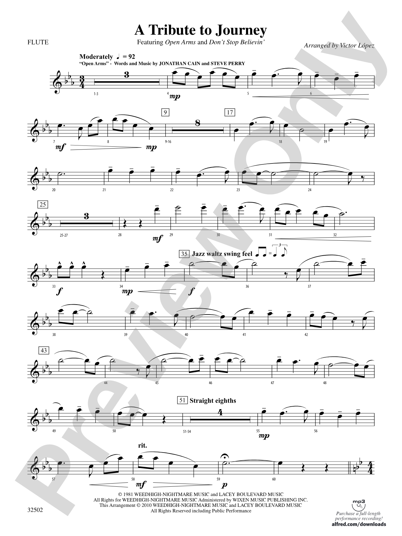 A Tribute to Journey: Flute