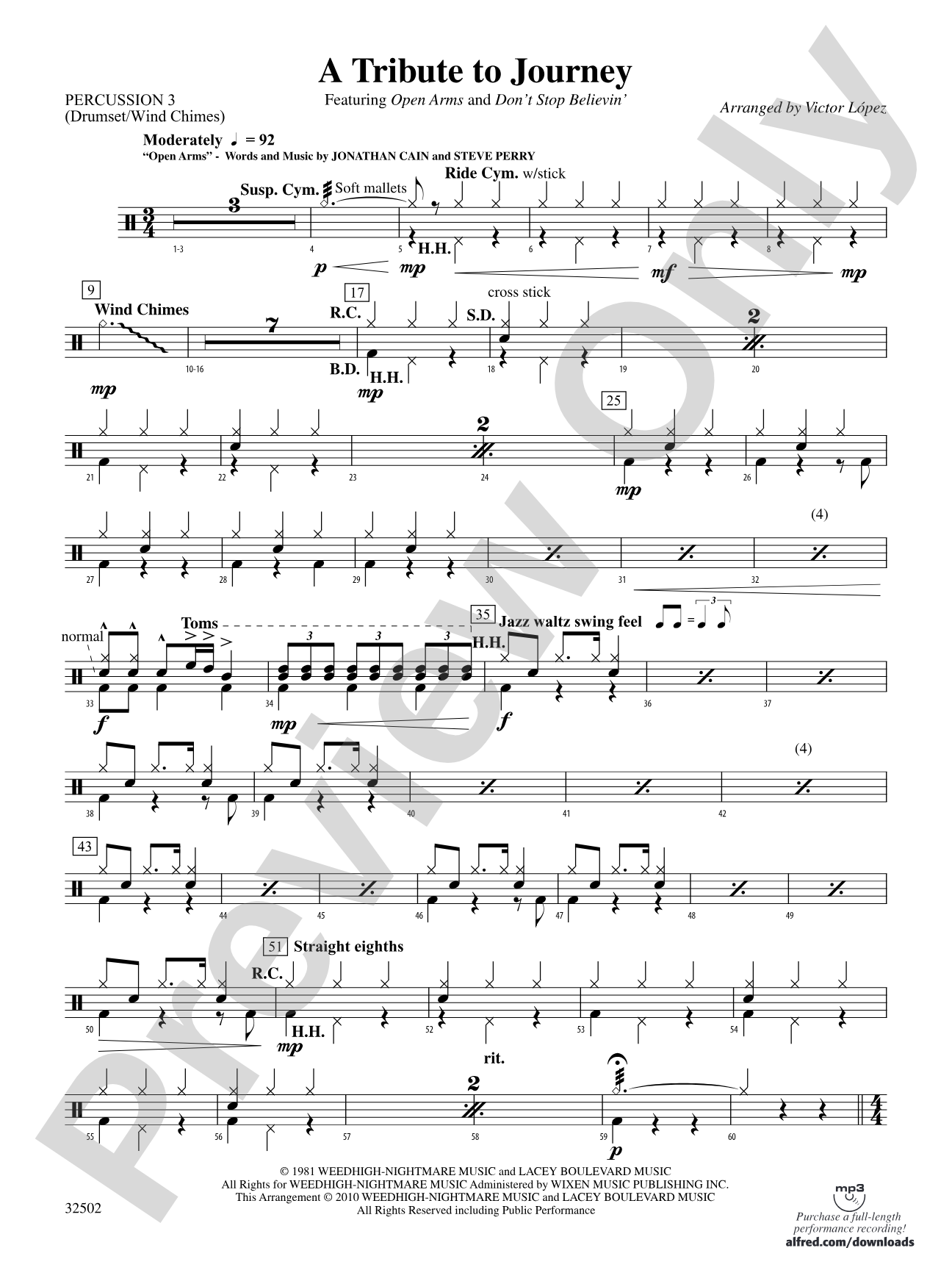 A Tribute to Journey: 3rd Percussion