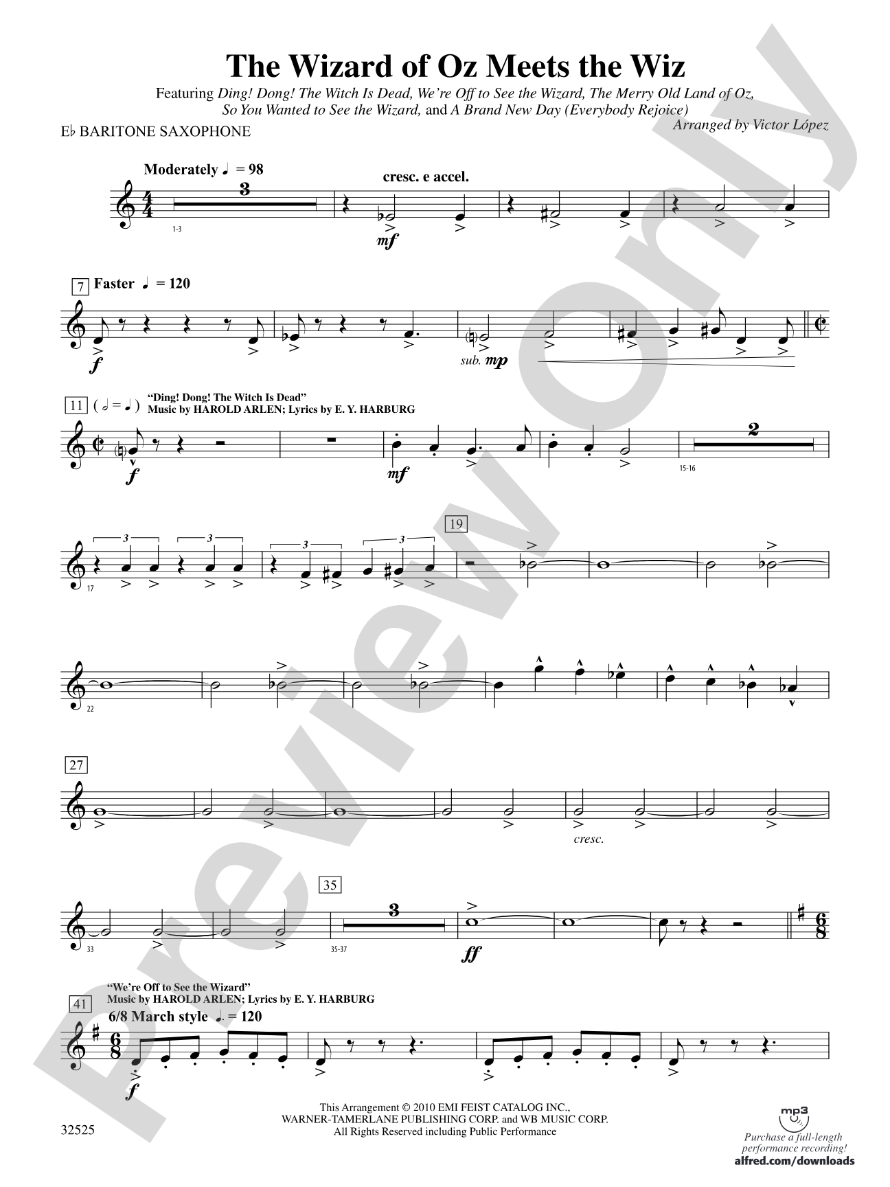 The Wizard of Oz Meets The Wiz: E-flat Baritone Saxophone