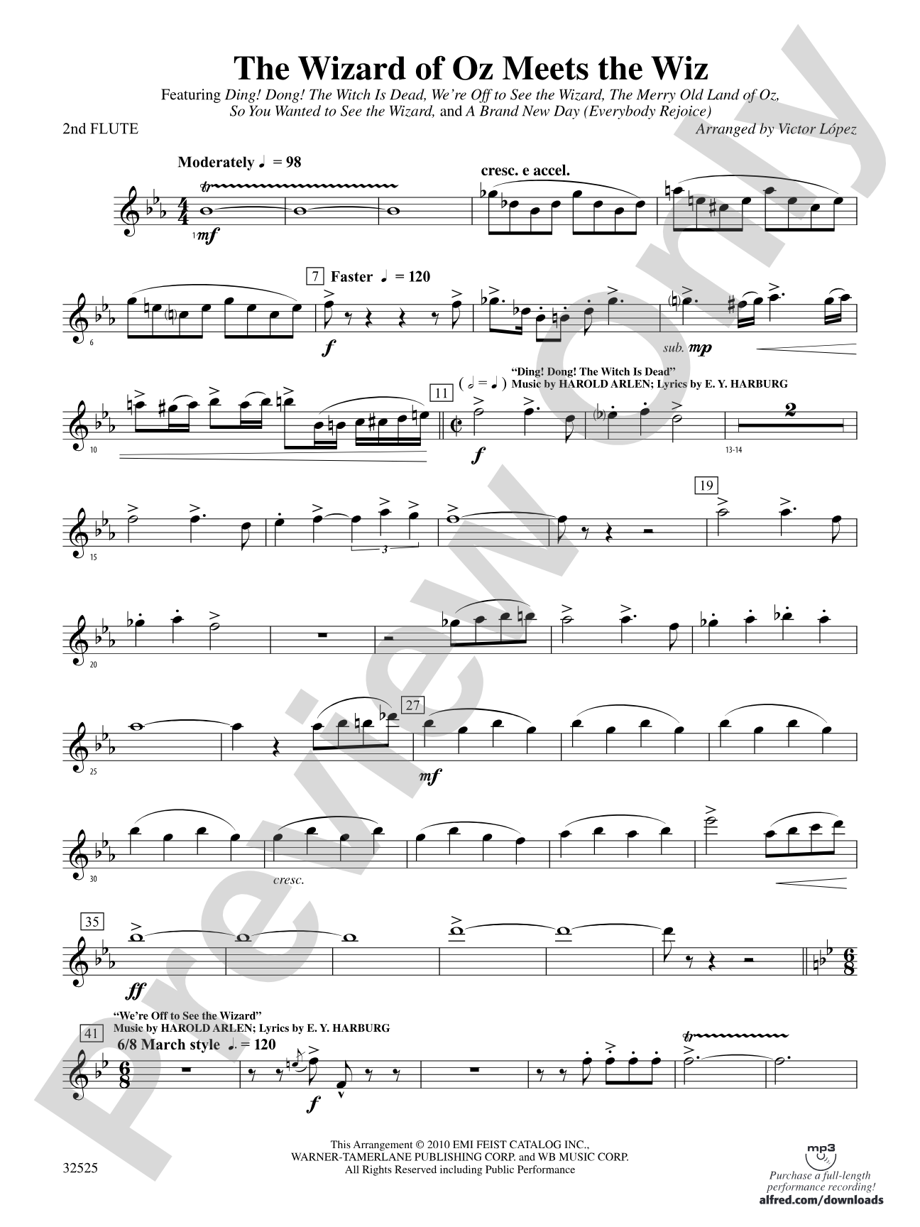 The Wizard of Oz Meets The Wiz: 2nd Flute