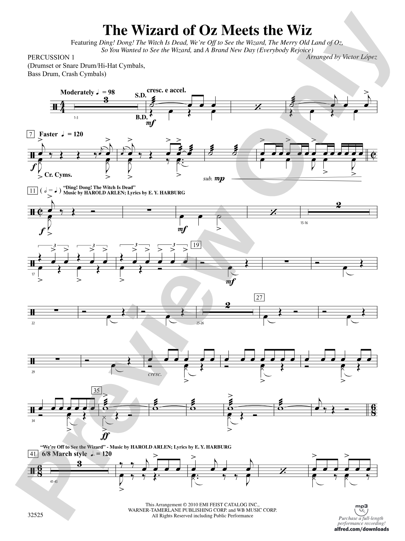 The Wizard of Oz Meets The Wiz: 1st Percussion