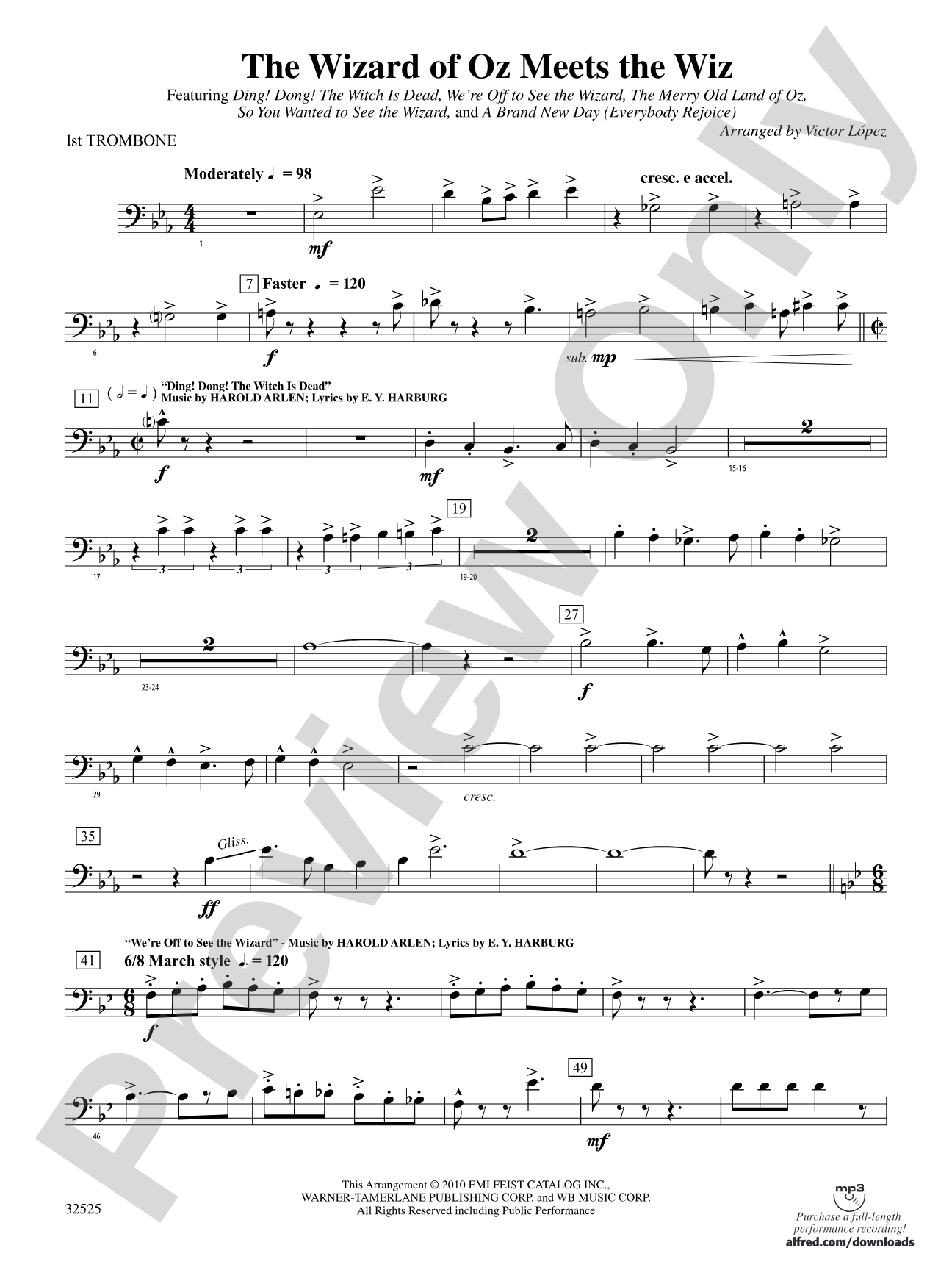 The Wizard of Oz Meets The Wiz: 1st Trombone
