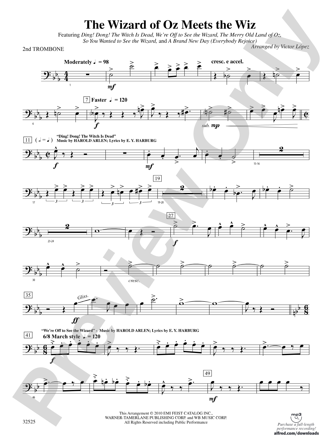 The Wizard of Oz Meets The Wiz: 2nd Trombone