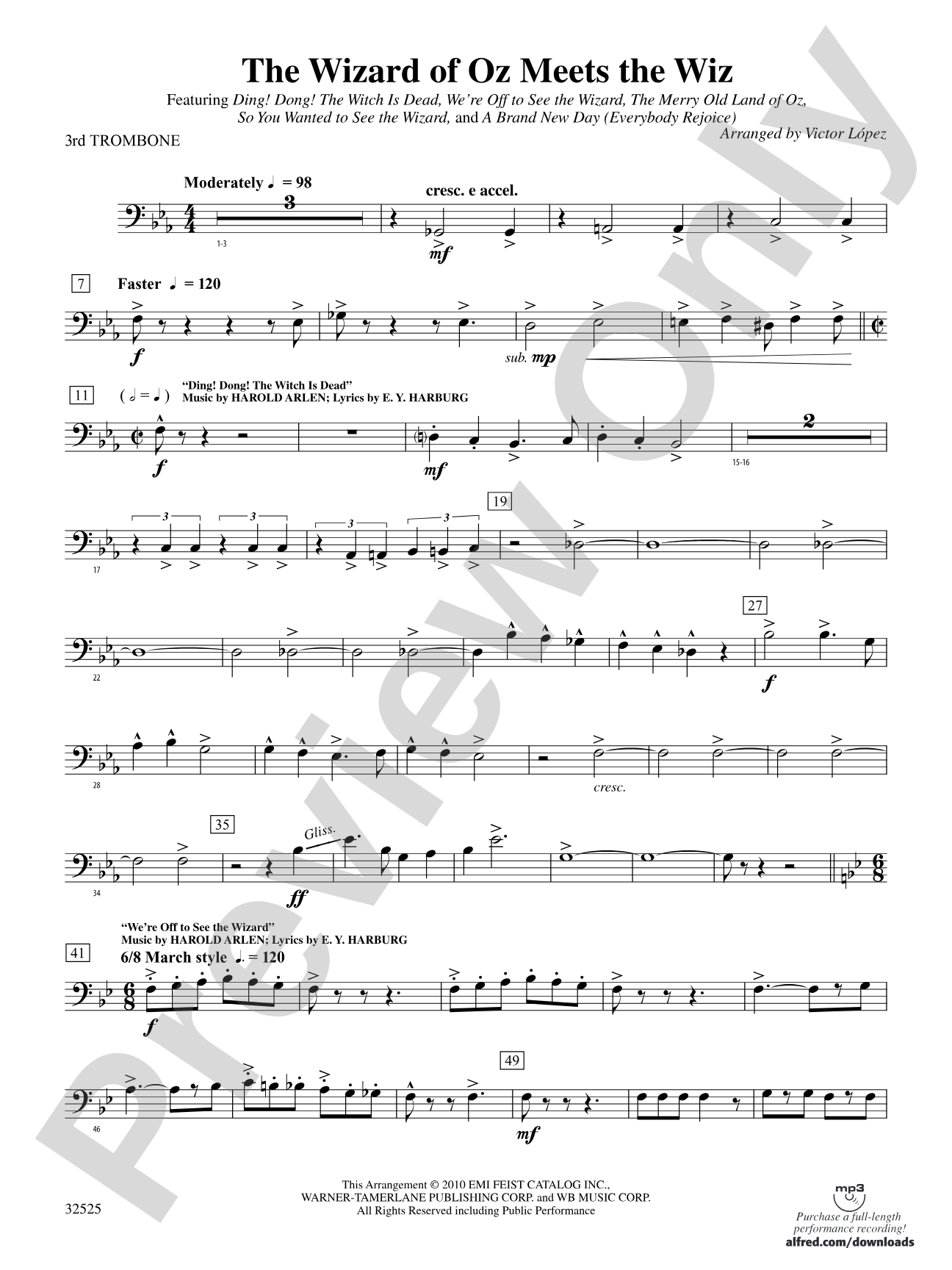 The Wizard of Oz Meets The Wiz: 3rd Trombone