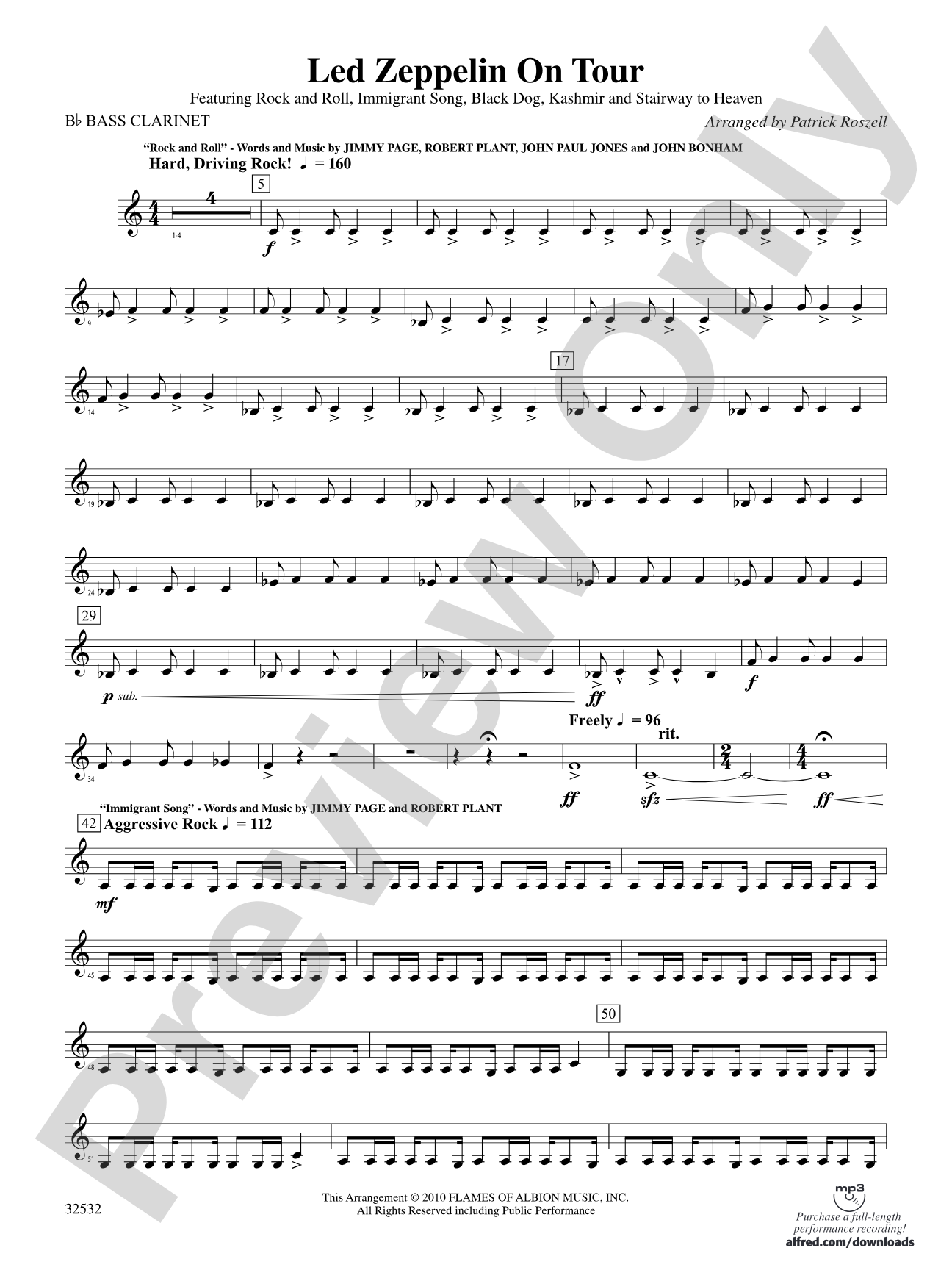 Led Zeppelin on Tour: B-flat Bass Clarinet