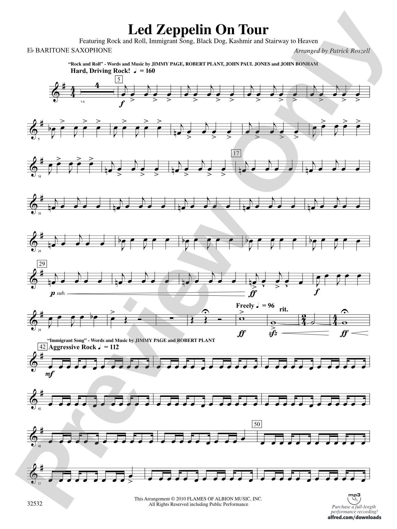 Led Zeppelin on Tour: E-flat Baritone Saxophone