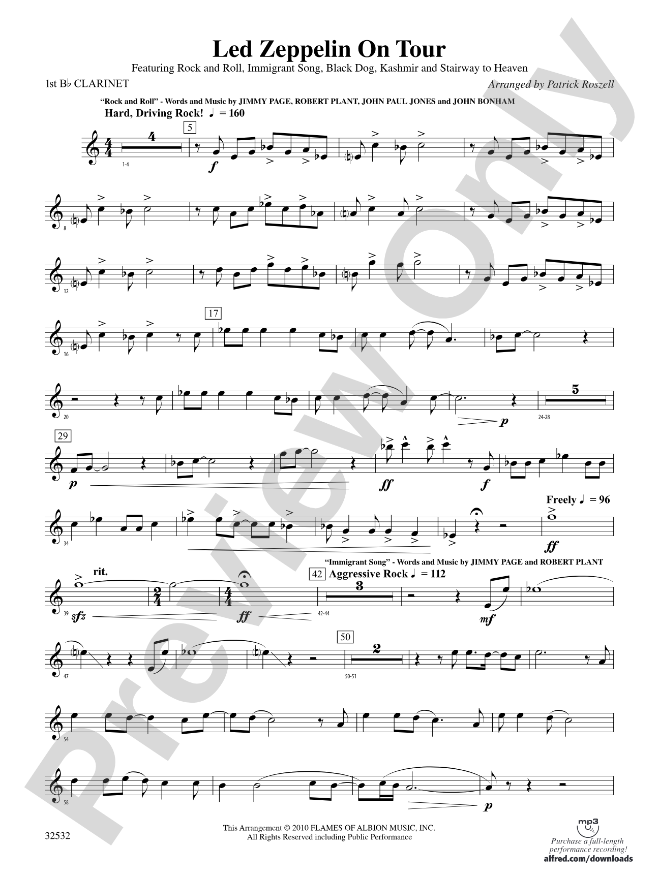 Led Zeppelin on Tour: 1st B-flat Clarinet