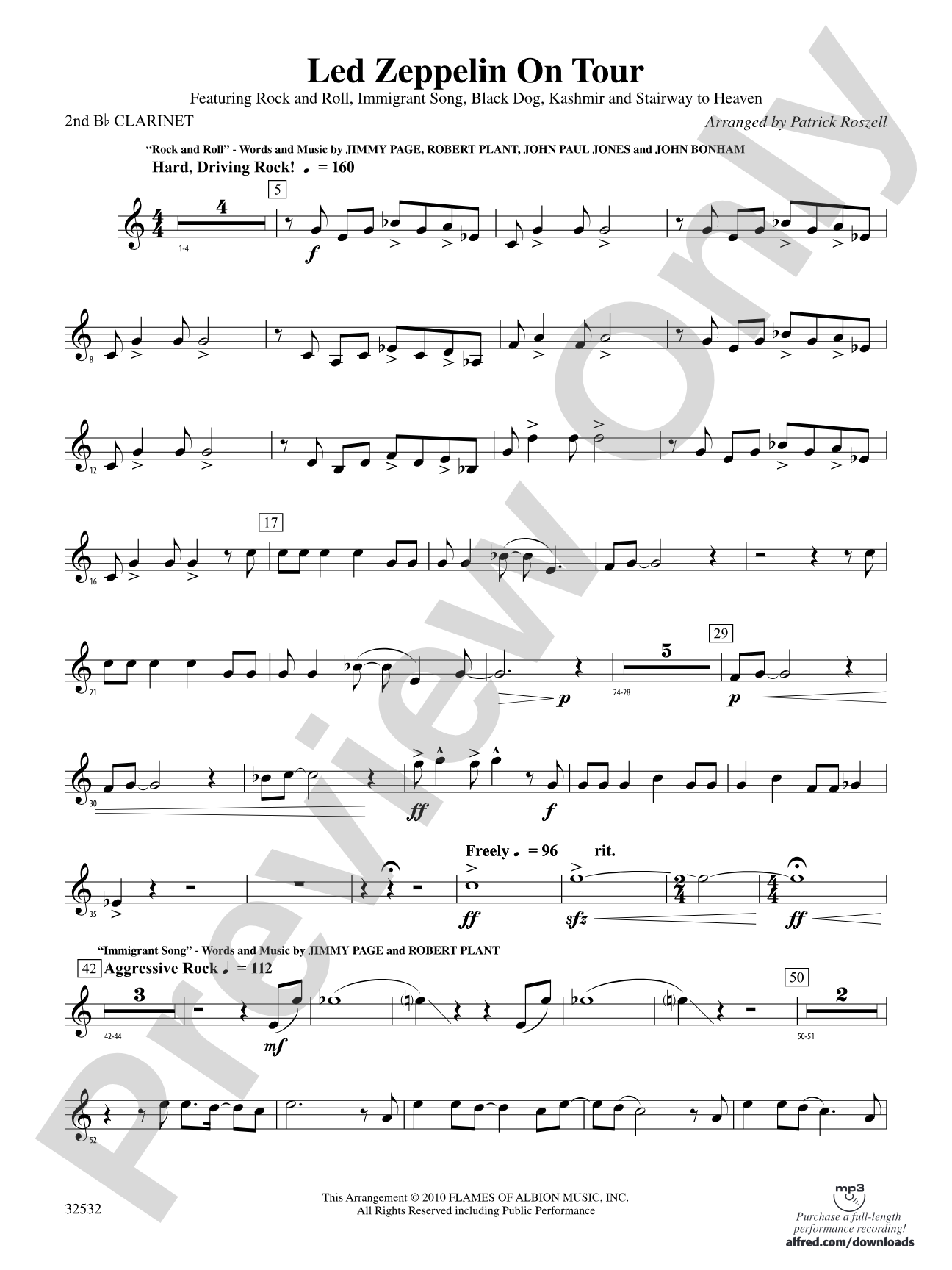 Led Zeppelin on Tour: 2nd B-flat Clarinet