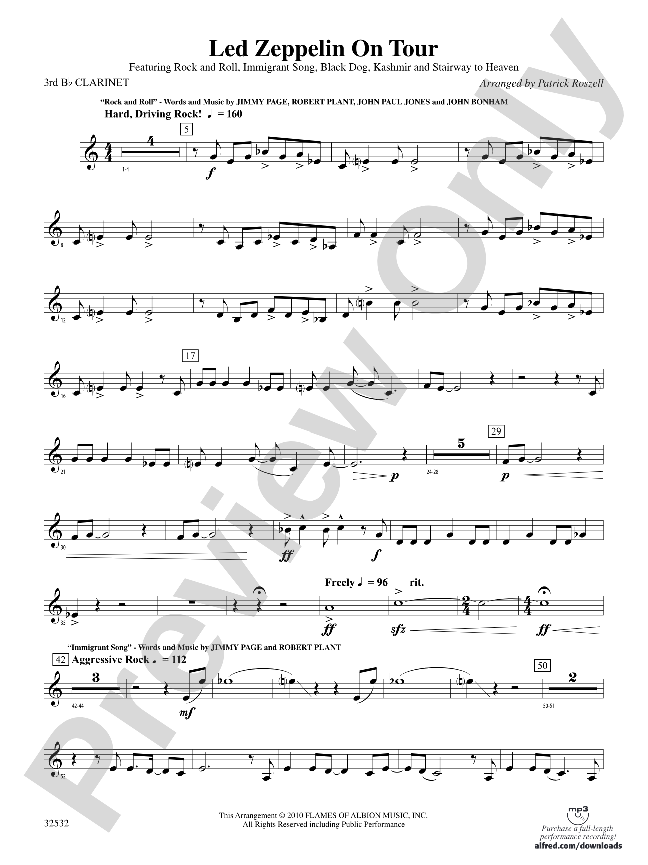 Led Zeppelin on Tour: 3rd B-flat Clarinet