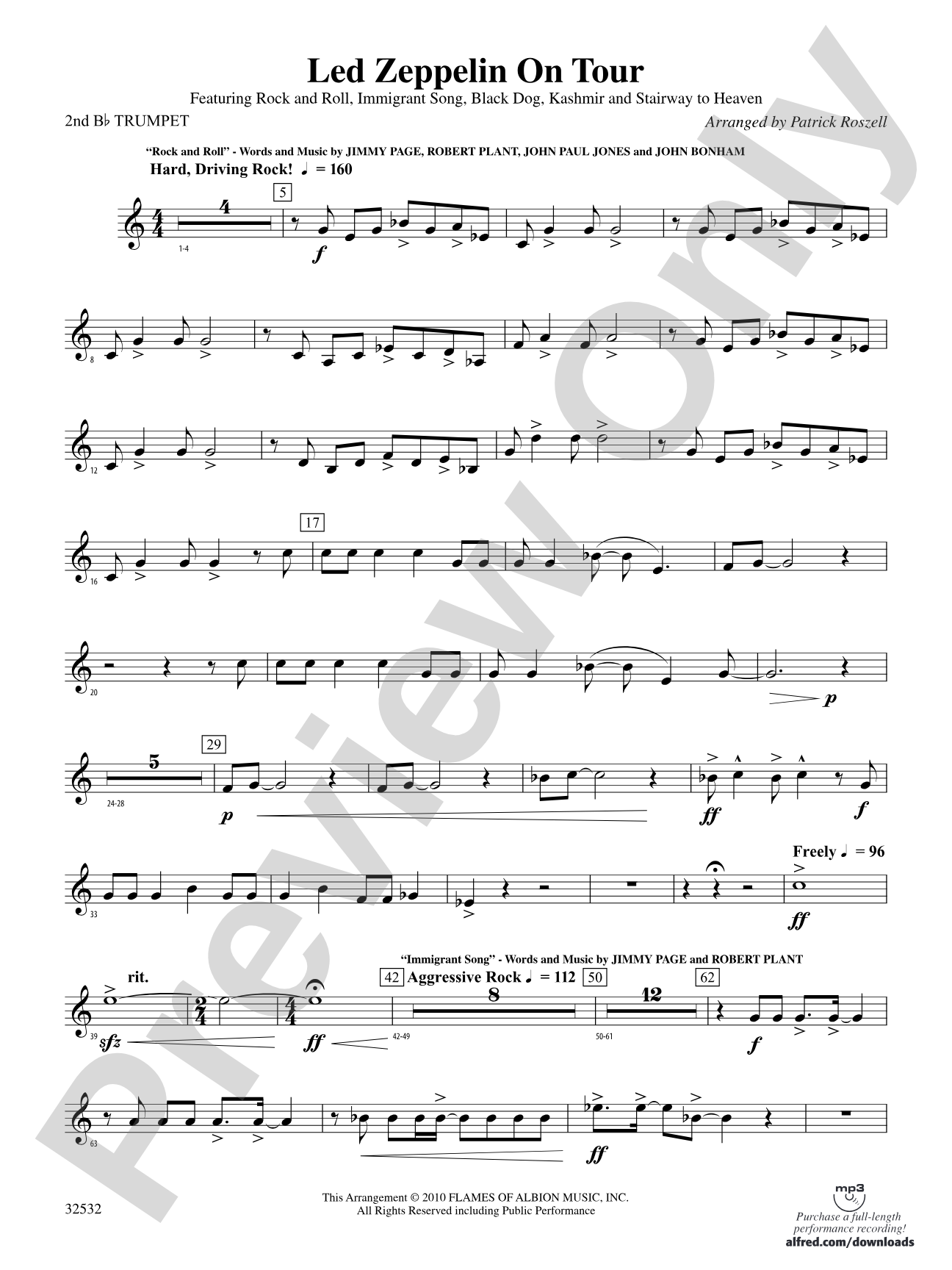 Led Zeppelin on Tour: 2nd B-flat Trumpet