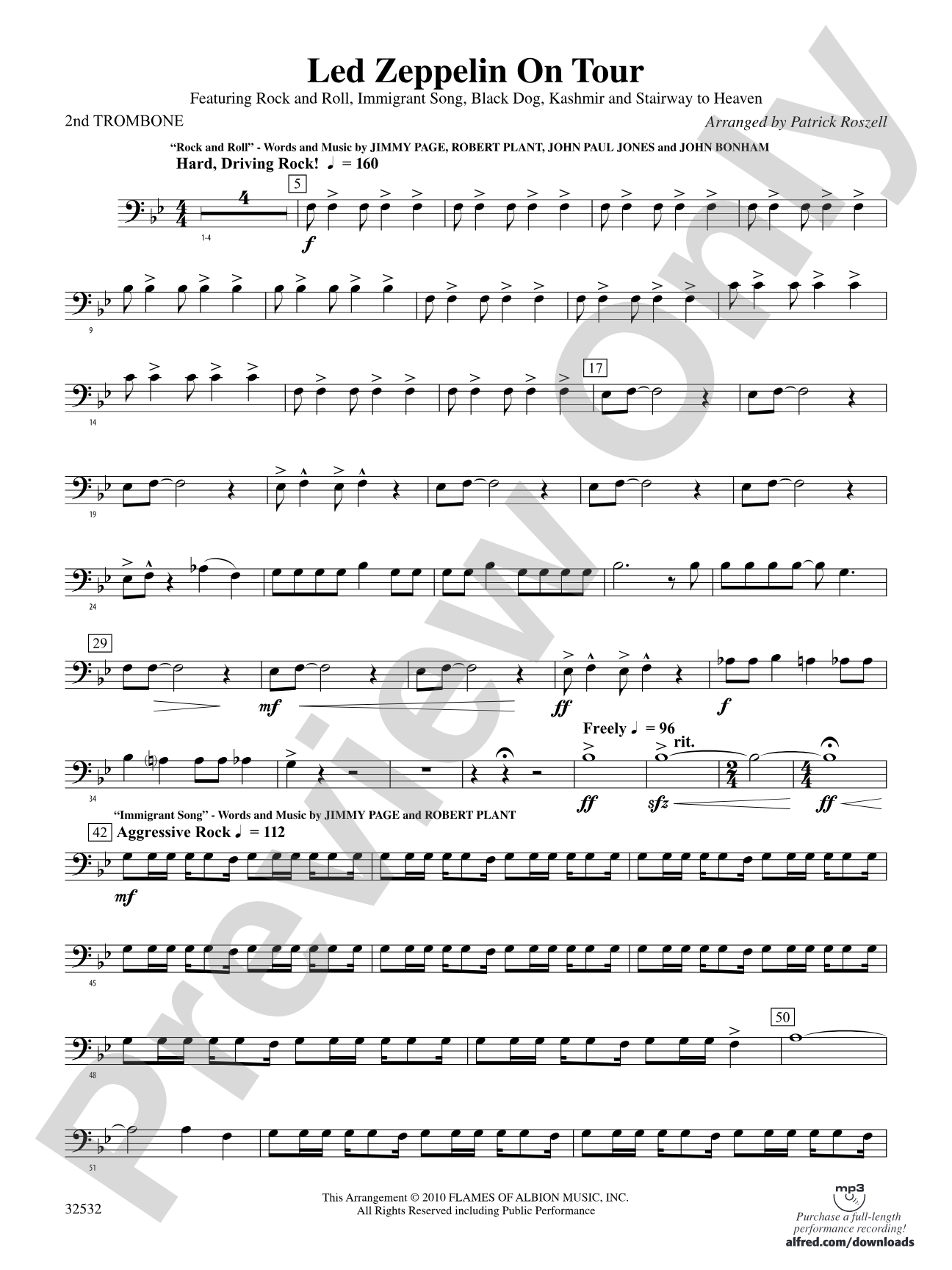 Led Zeppelin on Tour: 2nd Trombone