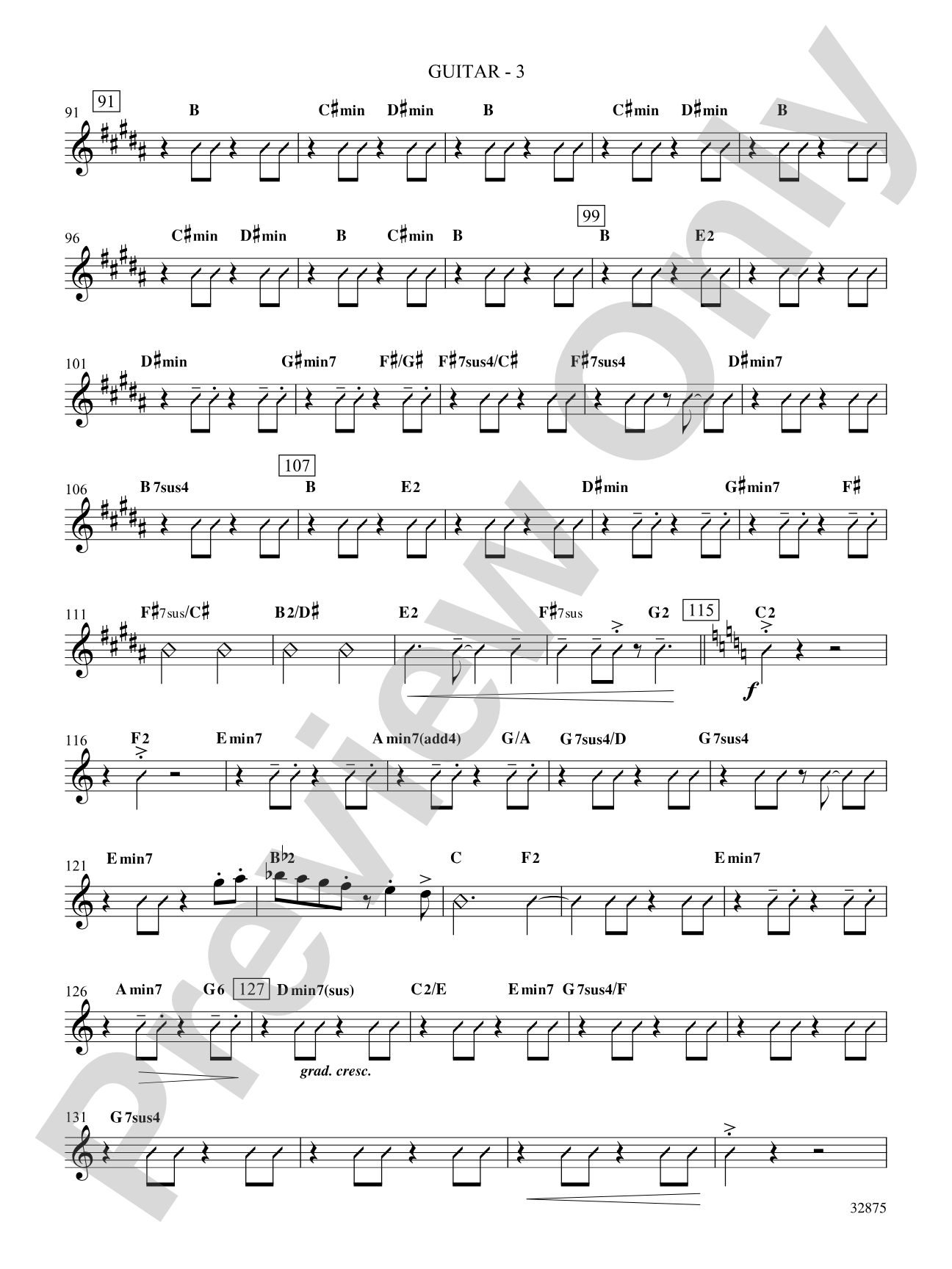 Once on This Island: A Choral Medley: Guitar: Choral SoundPax