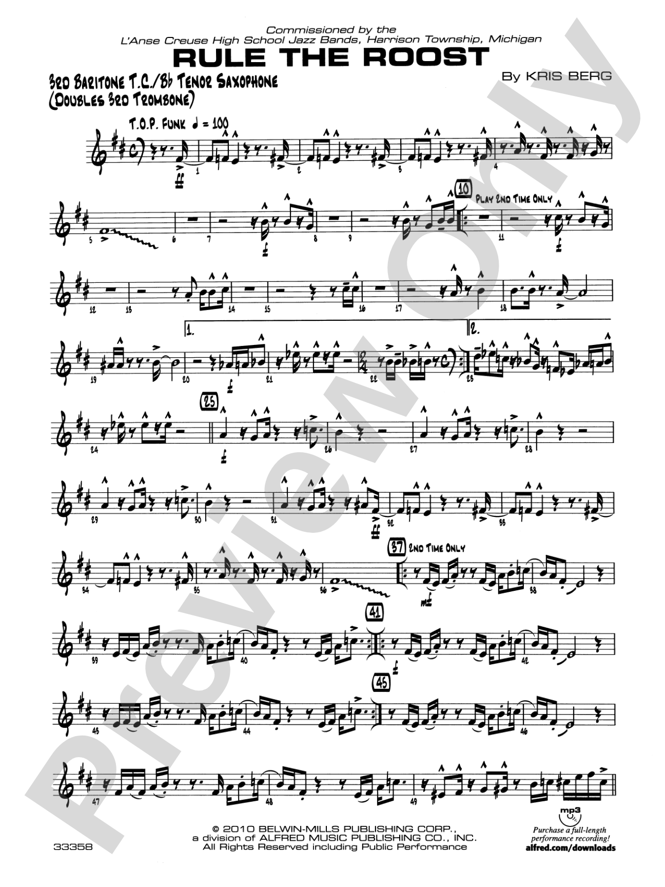 Rule the Roost: 3rd Baritone T.C.