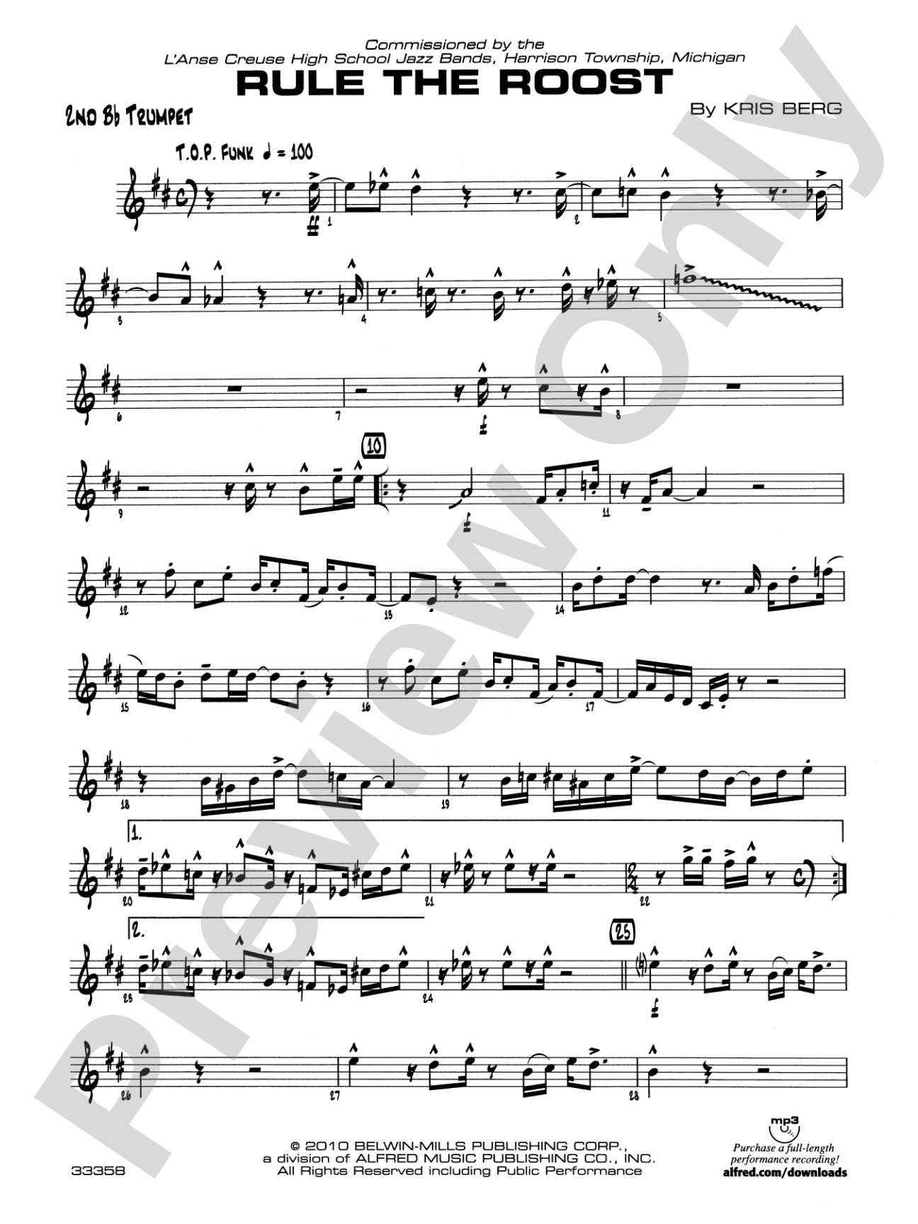 Rule the Roost: 2nd B-flat Trumpet