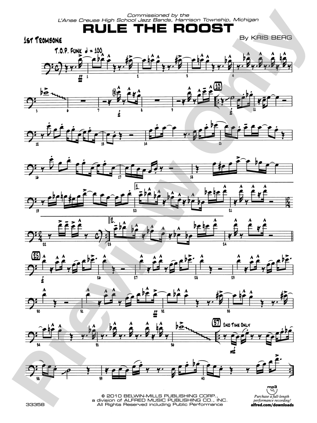 Rule the Roost: 1st Trombone