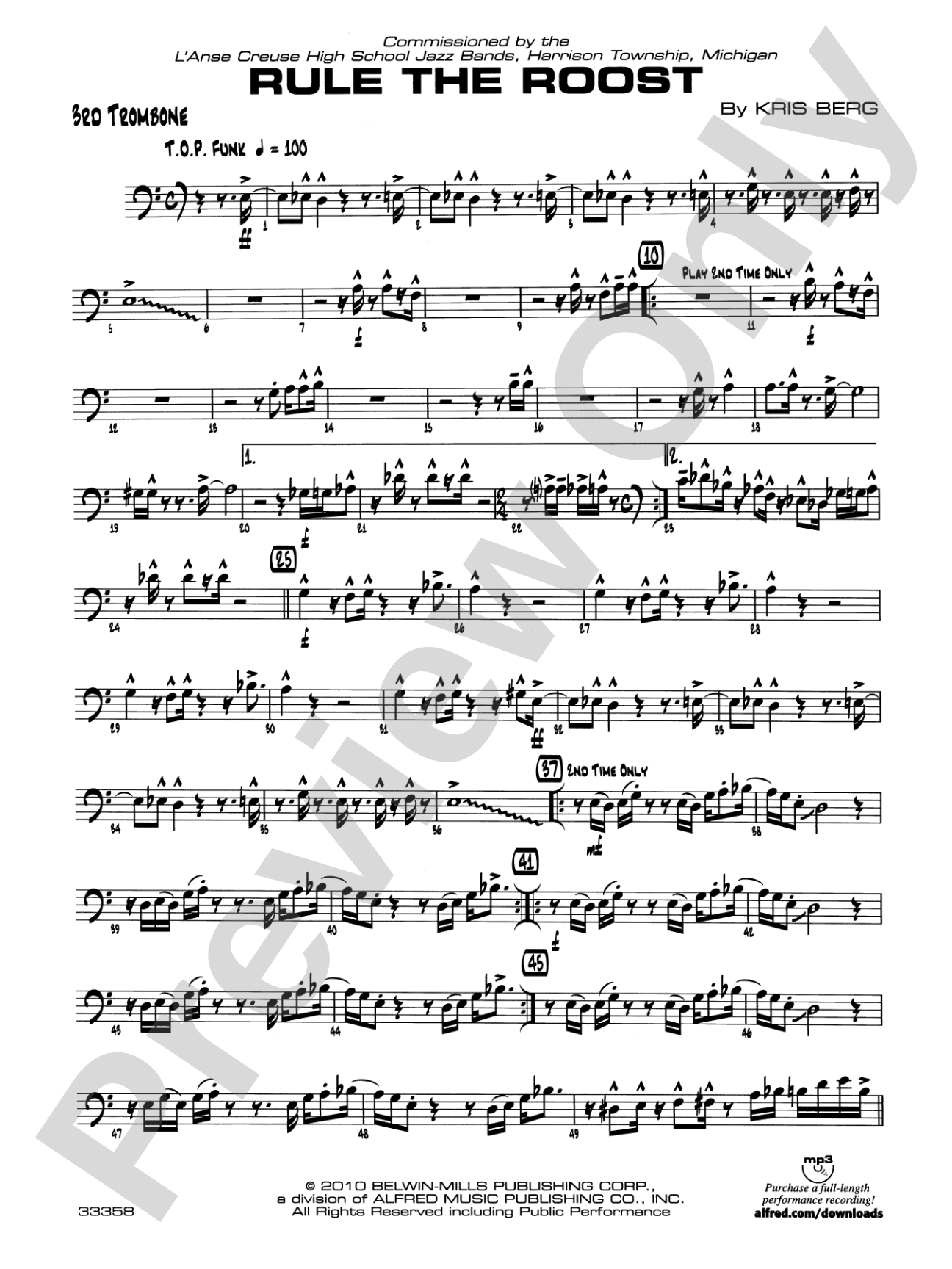 Rule the Roost: 3rd Trombone