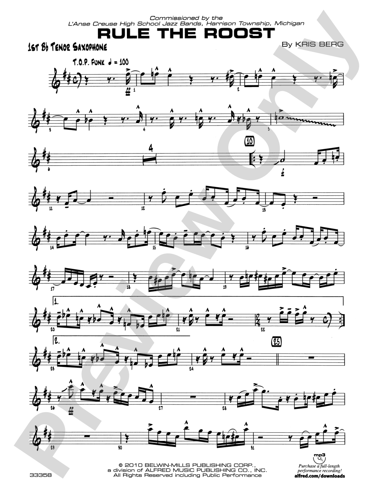 Rule the Roost: B-flat Tenor Saxophone